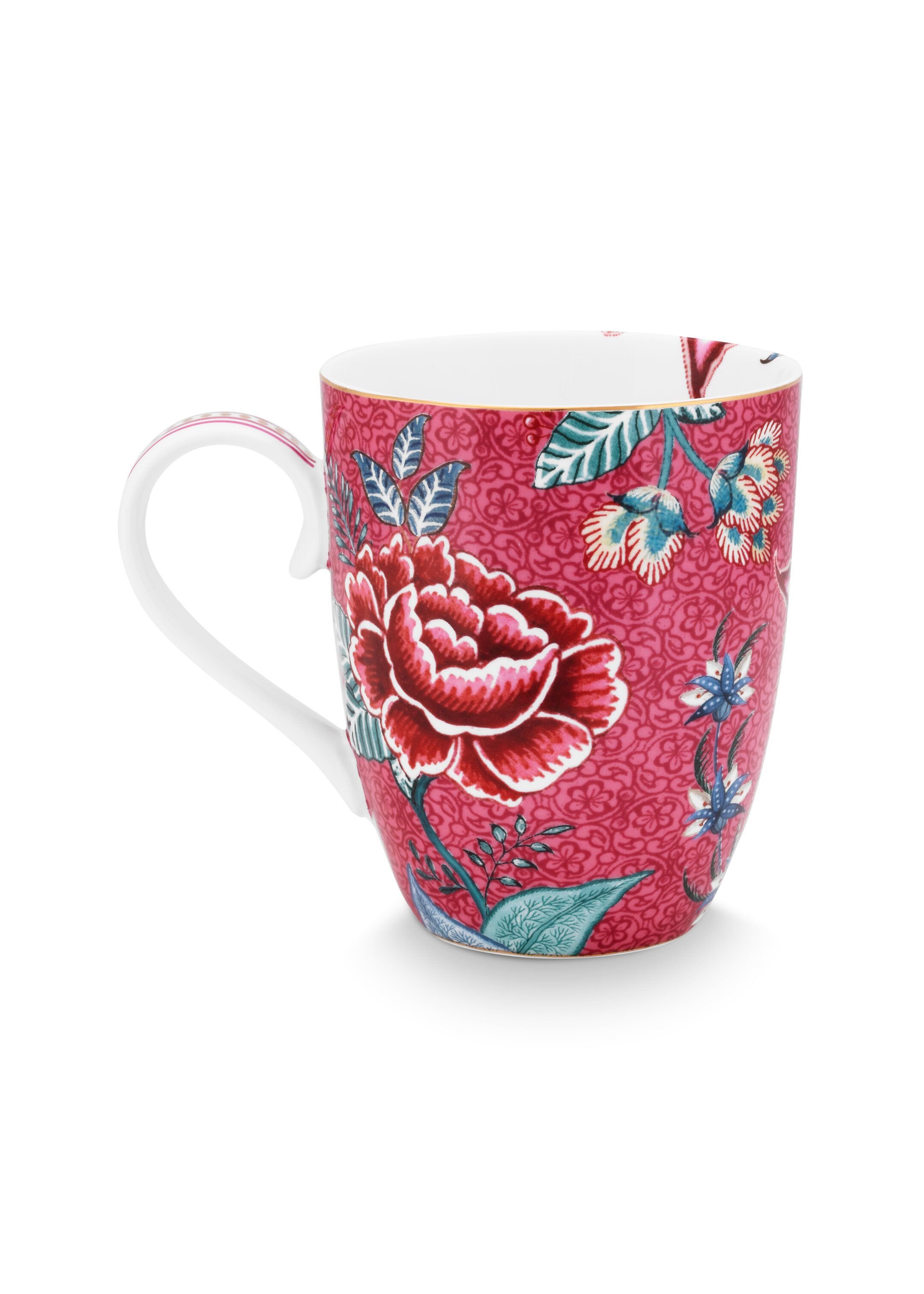 Набор кружек больших (2 шт.) Flower Festival Dark Pink ракурс 4