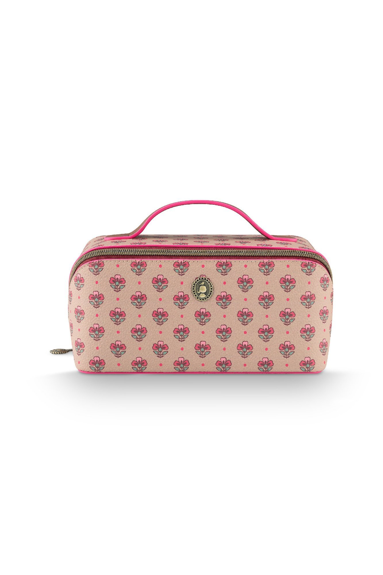 Косметичка средняя Cyrille Jaipur Flower Sand-Pink, 4,5 л, 23,5х10,5х11 ракурс 2