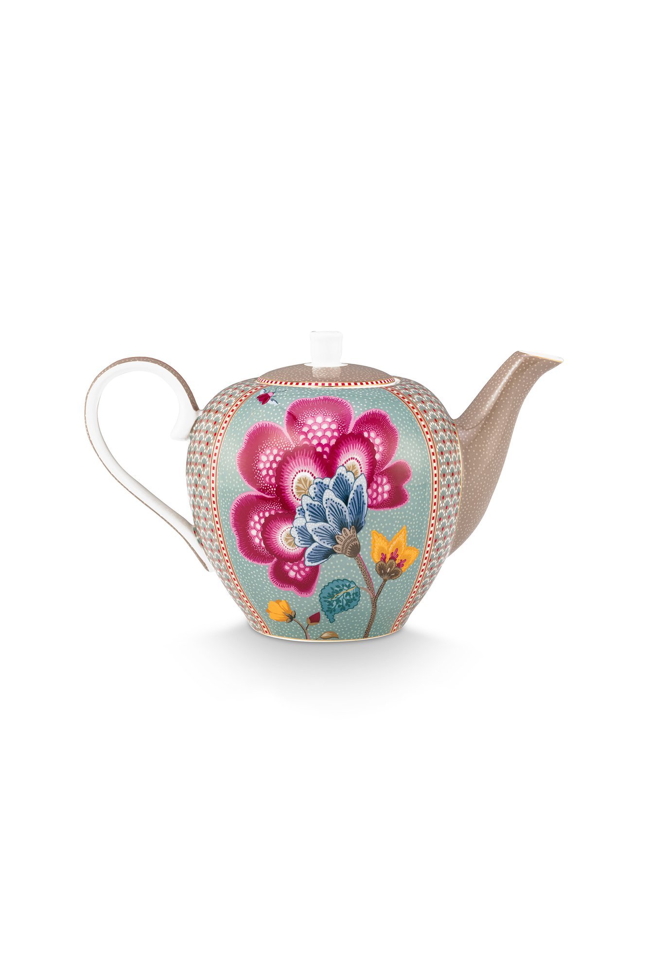 Чайник заварочный большой Blooming Tales Fantasy Khaki-Blue ракурс 3