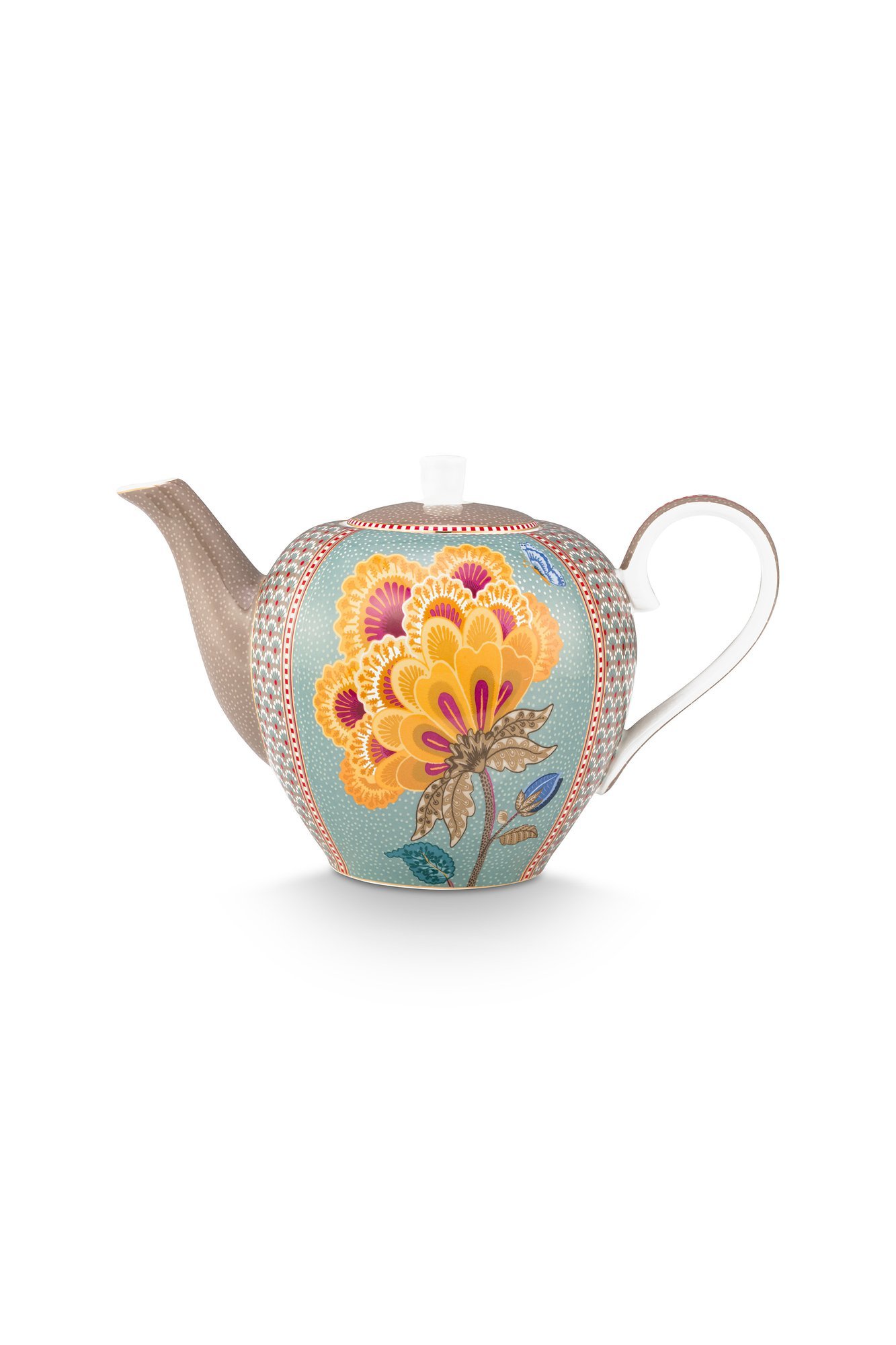 Чайник заварочный большой Blooming Tales Fantasy Khaki-Blue ракурс 2