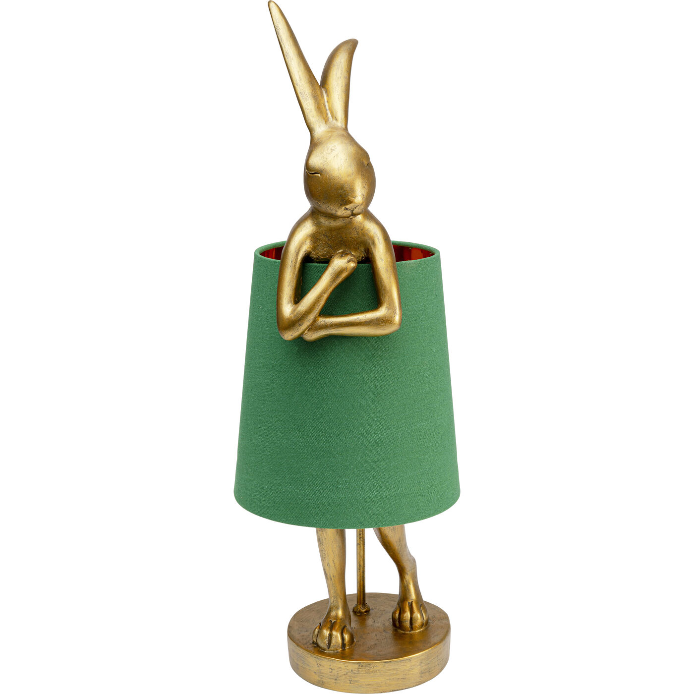 Светильник настольный Animal Rabbit Gold-Green ракурс 7