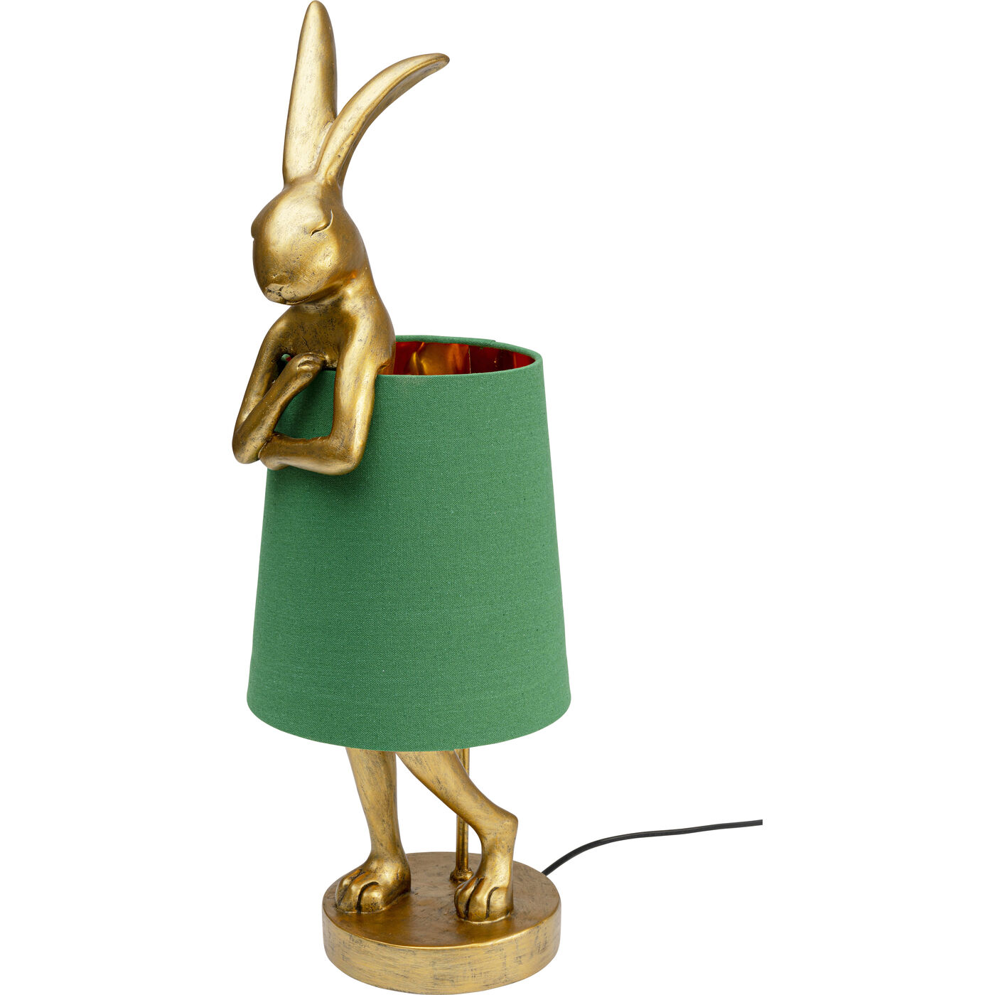 Светильник настольный Animal Rabbit Gold-Green ракурс 9