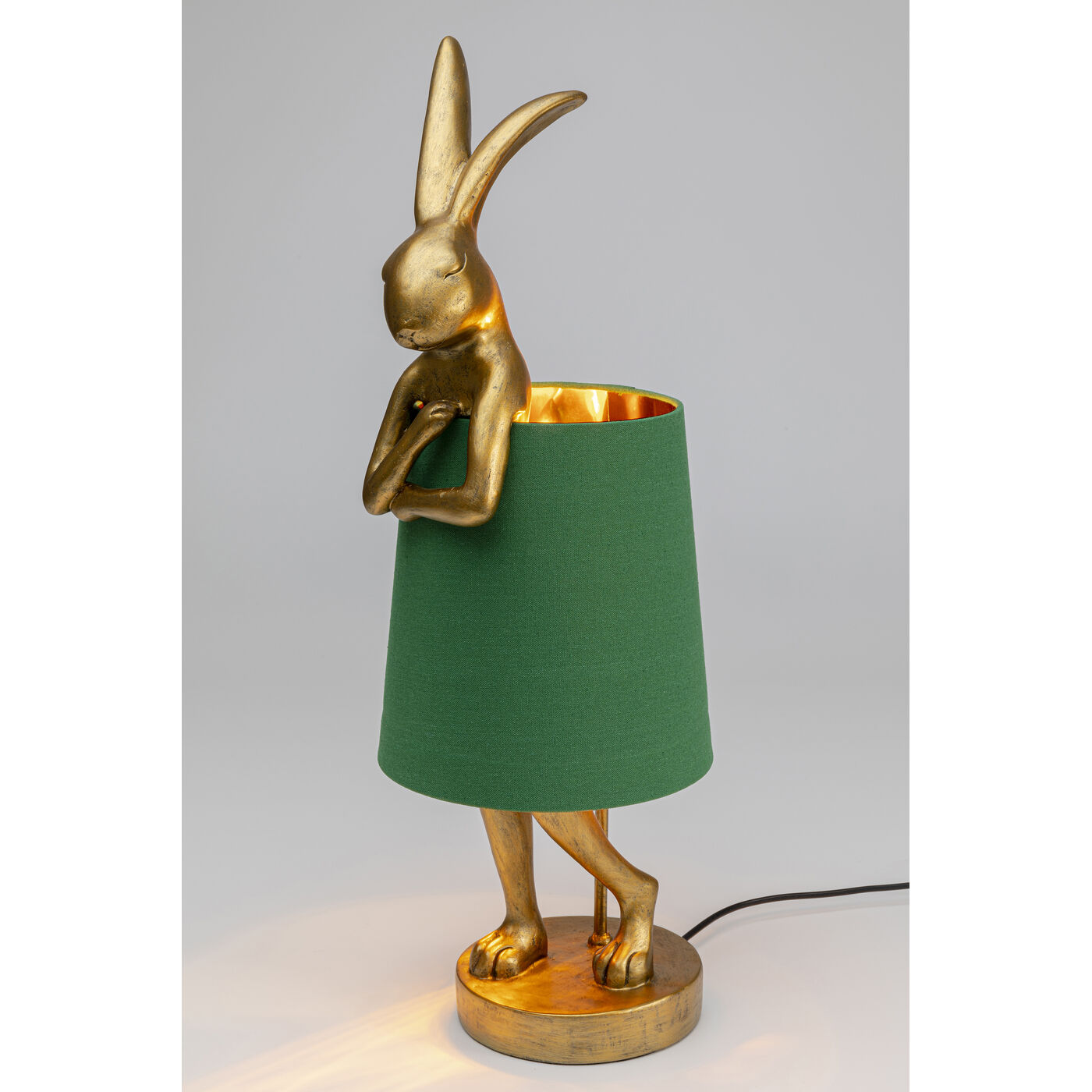 Светильник настольный Animal Rabbit Gold-Green ракурс 8