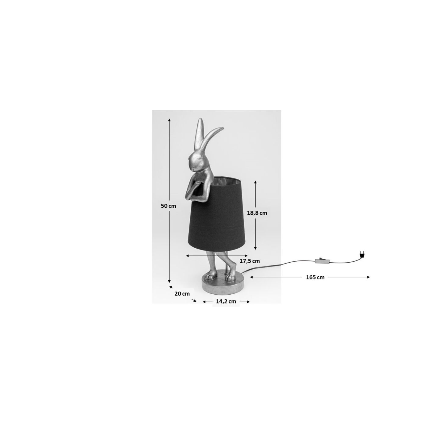 Светильник настольный Animal Rabbit Gold-White ракурс 5
