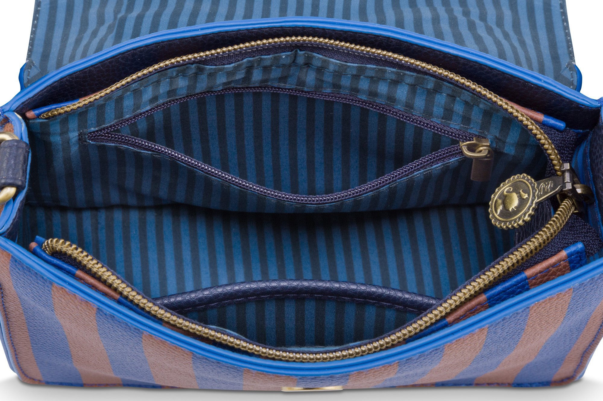 Сумка маленькая Frances Stripe Blue, 1,8 л, 19х7х17,5 см