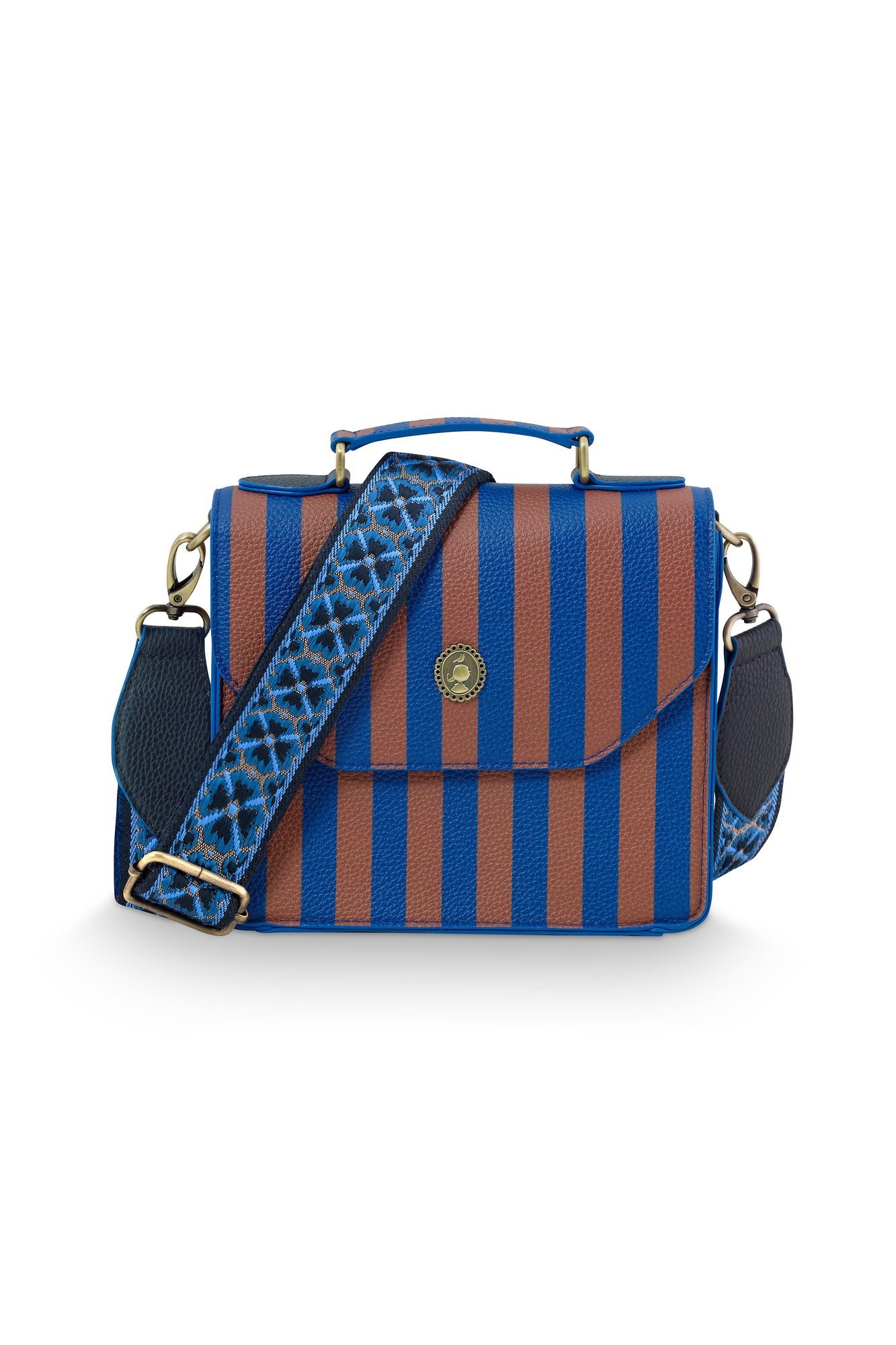 Сумка маленькая Frances Stripe Blue, 1,8 л ракурс 2