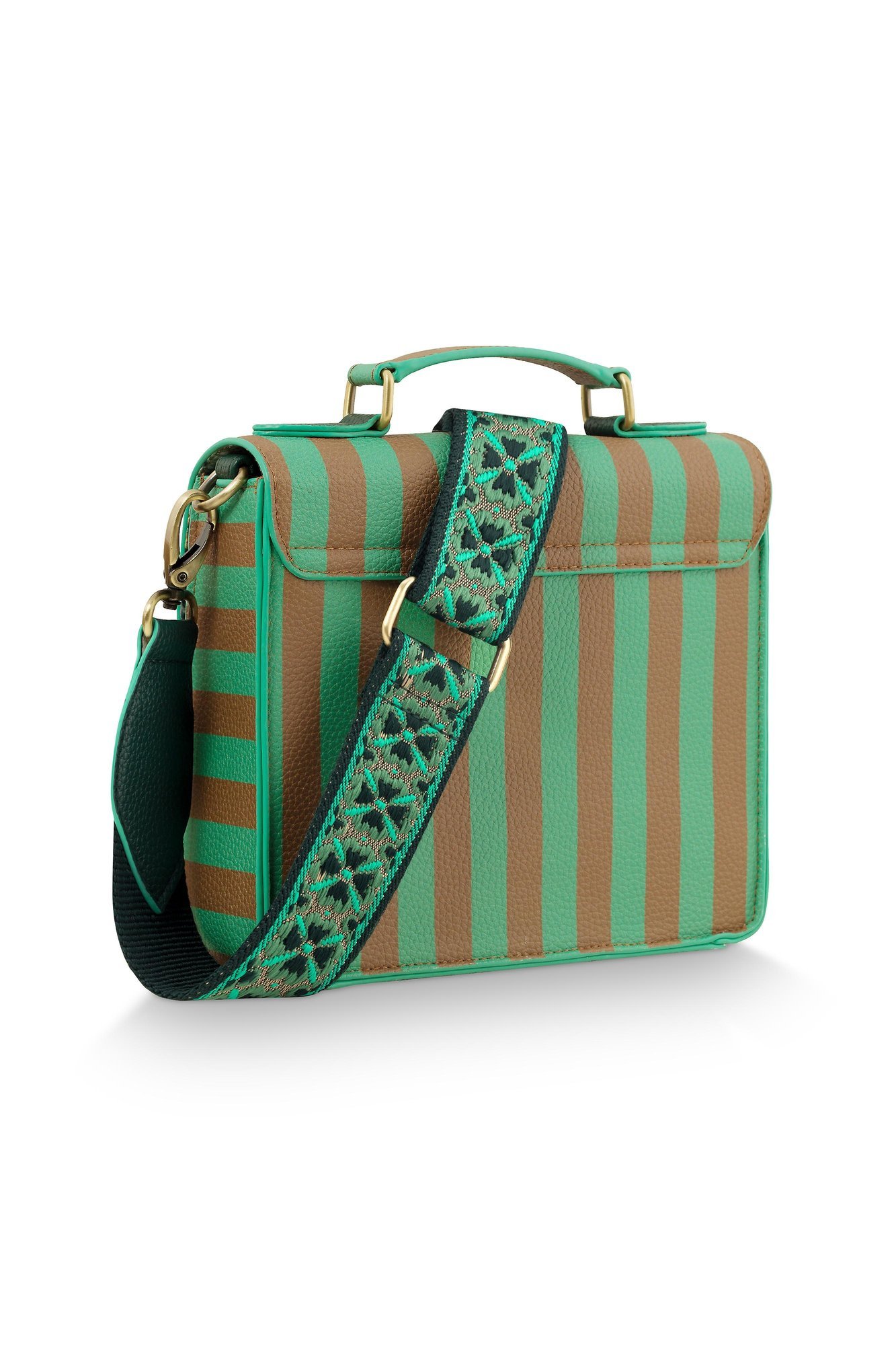 Сумка маленькая Frances Stripe Green, 1,8 л ракурс 3