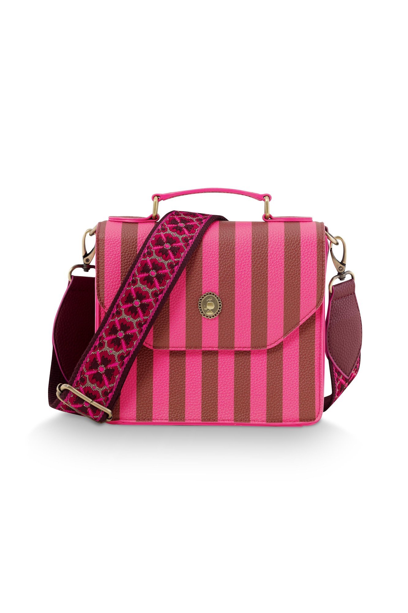 Сумка маленькая Frances Stripe Pink, 1,8 л ракурс 2