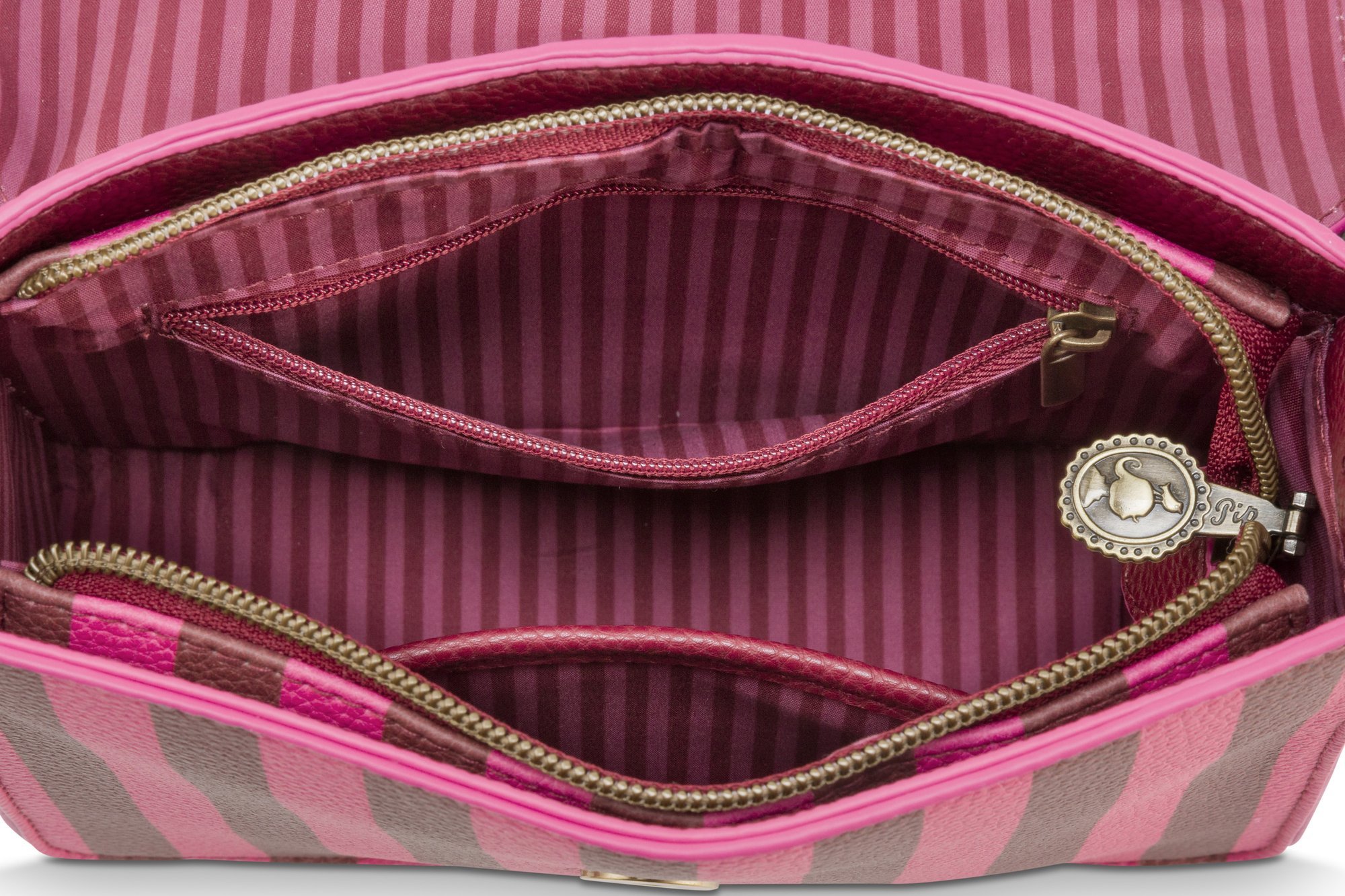 Сумка маленькая Frances Stripe Pink, 1,8 л, 19х7х17,5 см