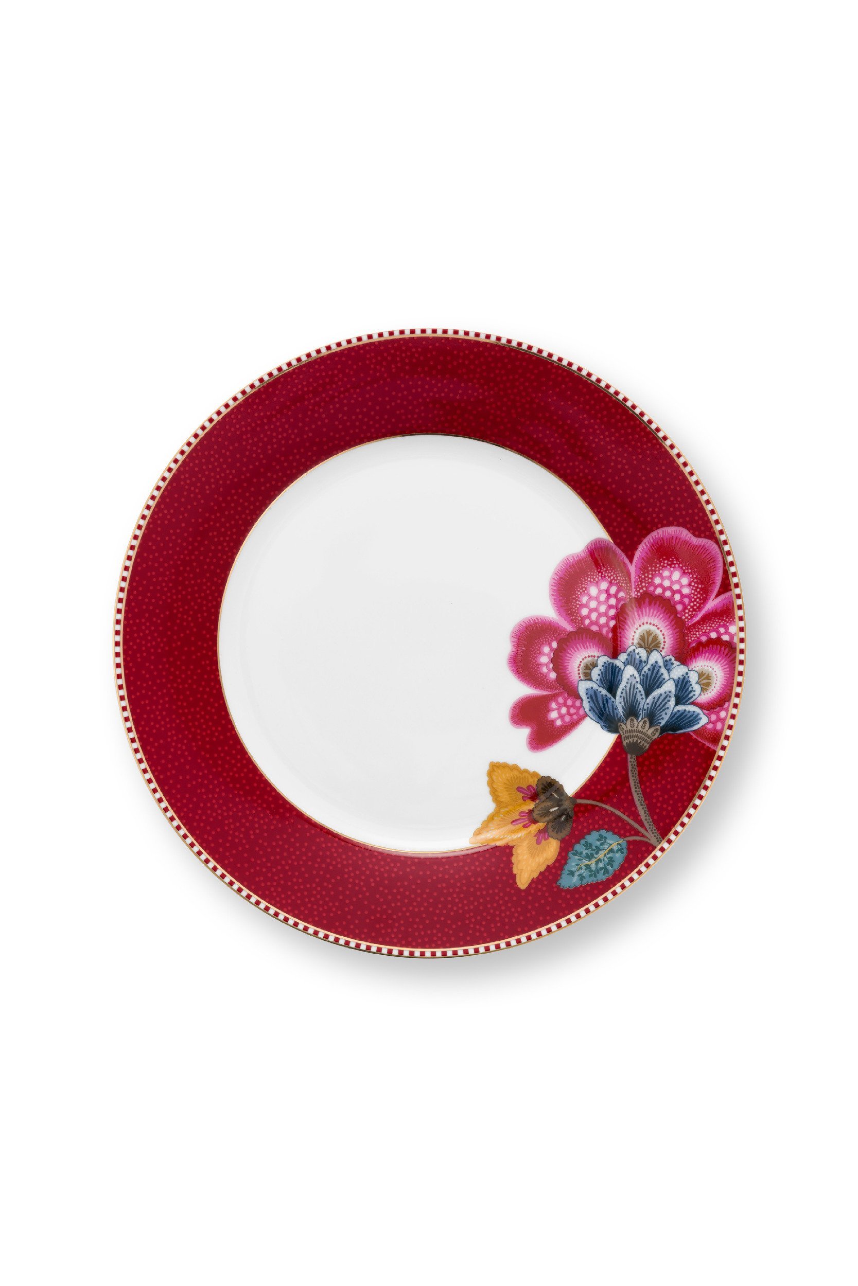 Набор тарелок (2 шт.) Blooming Tales Dark Red ракурс 3