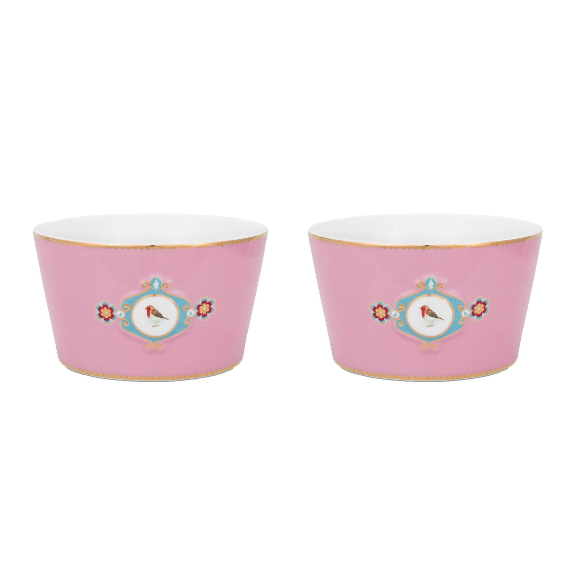Набор пиал (2 шт. по Ø15 см) Love Birds Medallion Pink ракурс 2