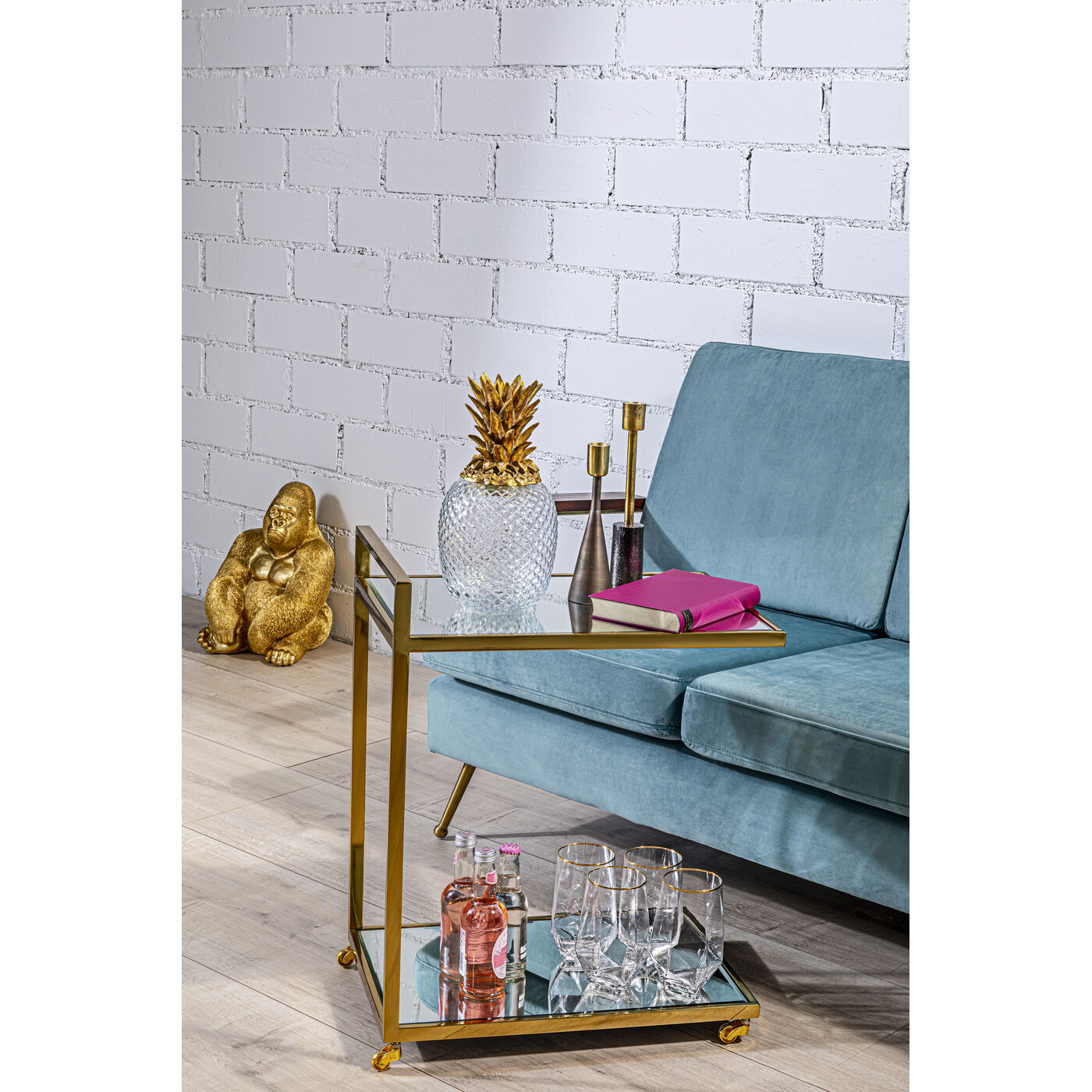 Стакан Diamond Gold Rim ракурс 4