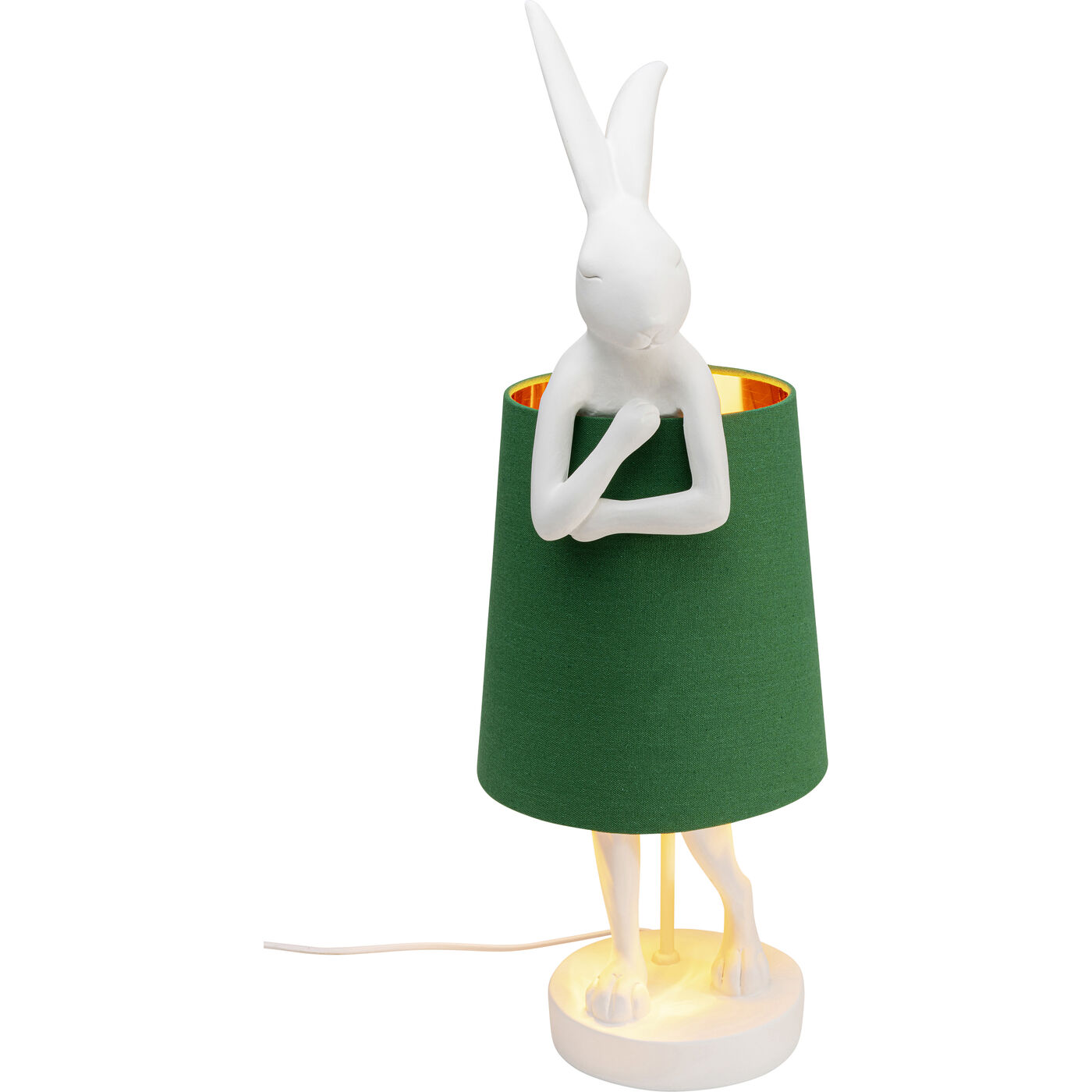 Светильник настольный Animal Rabbit White-Green ракурс 2