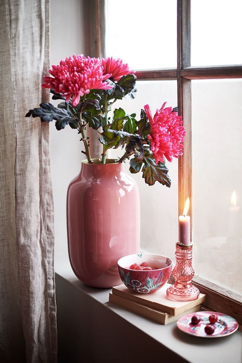 Набор пиал (2 шт. по Ø12 см) Flower Festival Dark Pink