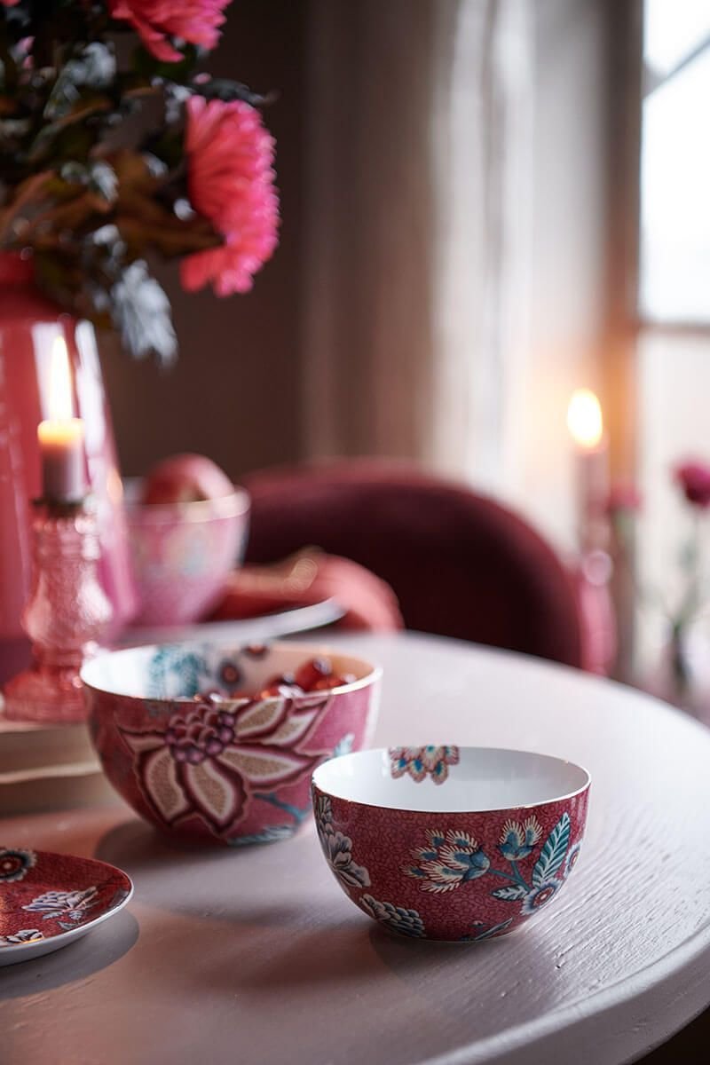 Набор пиал (2 шт. по Ø12 см) Flower Festival Dark Pink ракурс 6