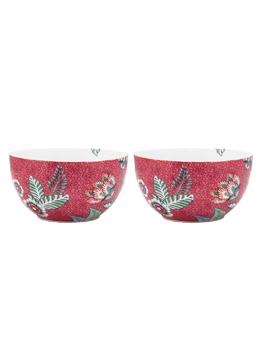 Набор пиал (2 шт. по Ø12 см) Flower Festival Dark Pink ракурс 2