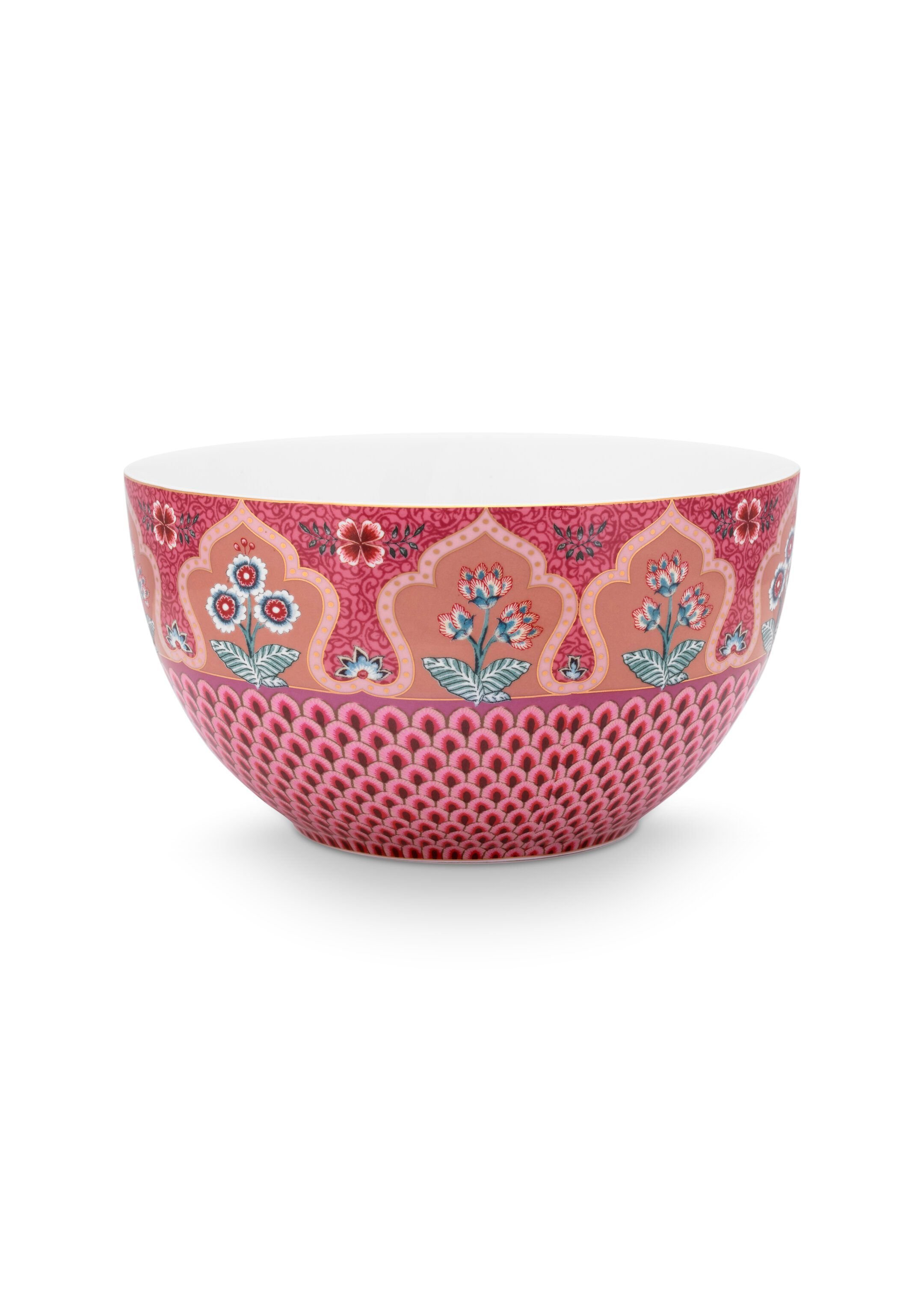 Набор пиал (2 шт. по Ø18 см) Flower Festival Scallop Deco Dark Pink ракурс 4