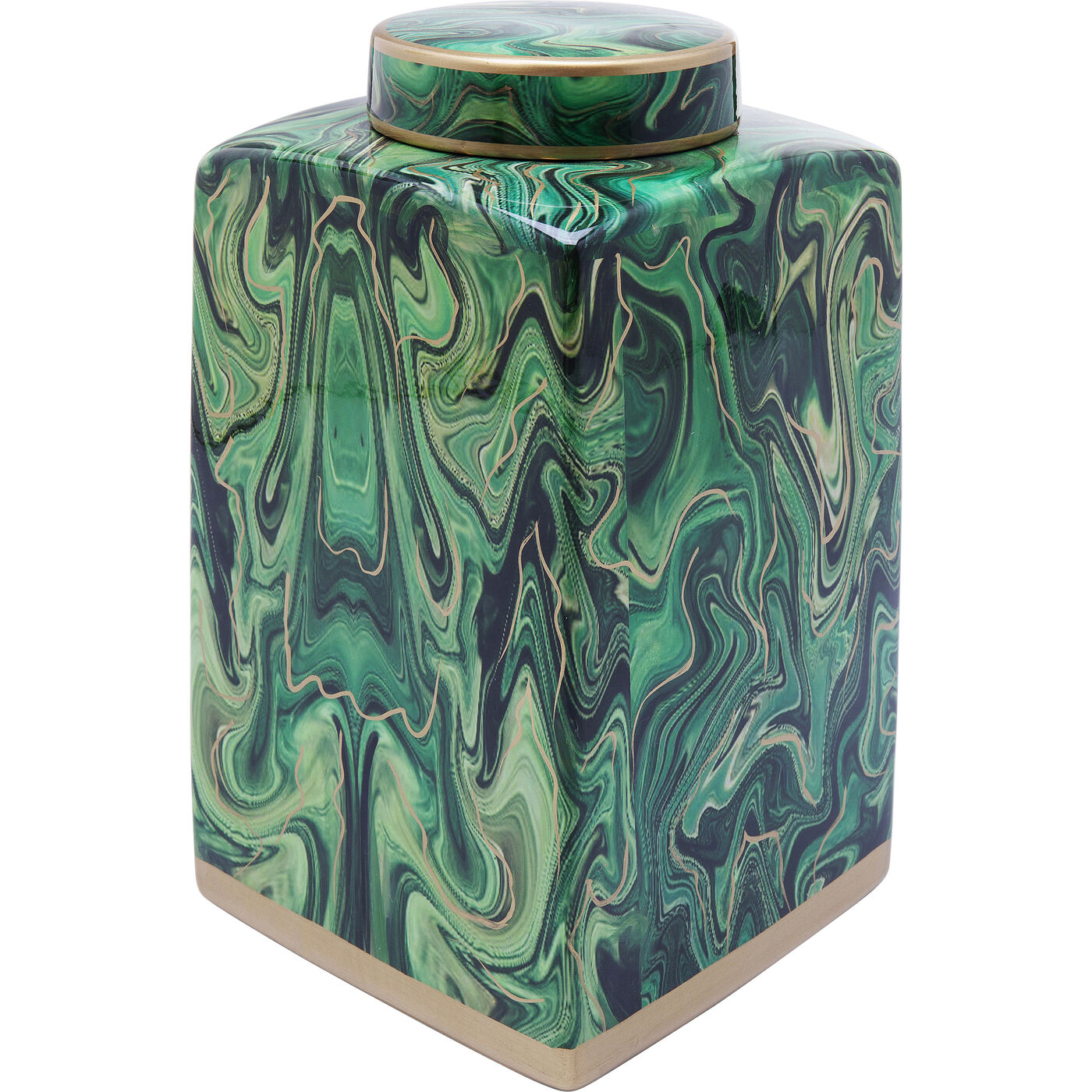 Банка декоративная Malachite ракурс 3