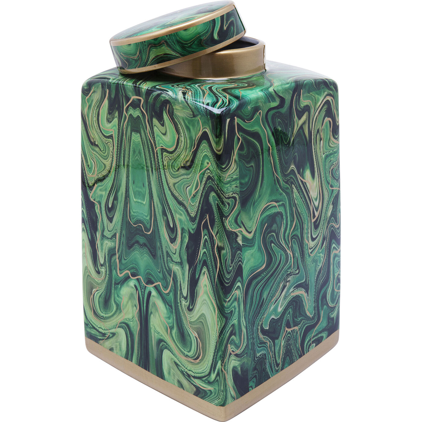 Банка декоративная Malachite ракурс 4