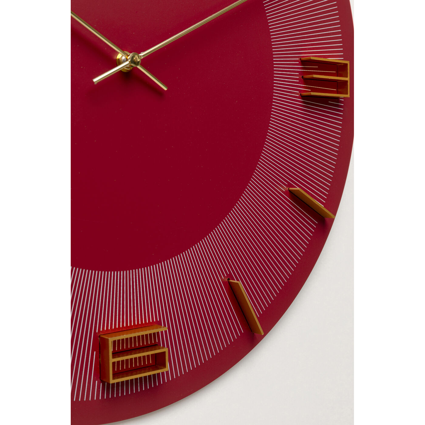 Часы настенные Leonardo Red-Gold ракурс 4