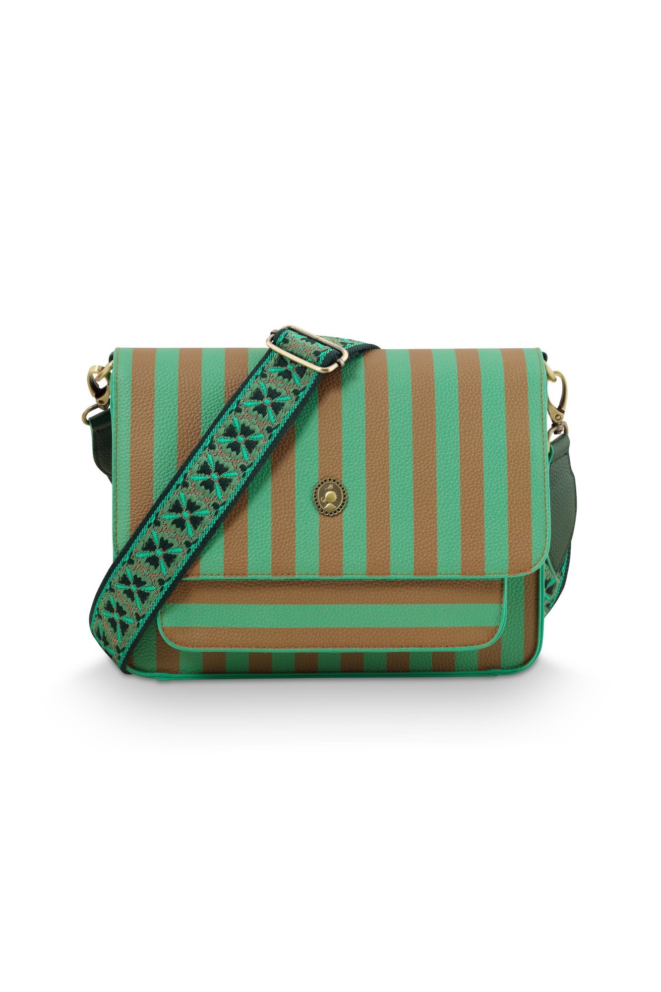 Сумка средняя Fenna Stripe Green, 4 л ракурс 2