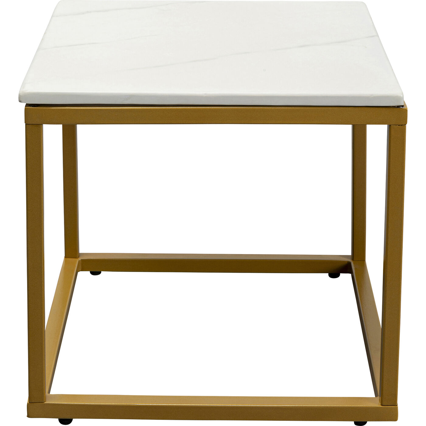 Стол приставной Key West Marble Gold, 40x40 см