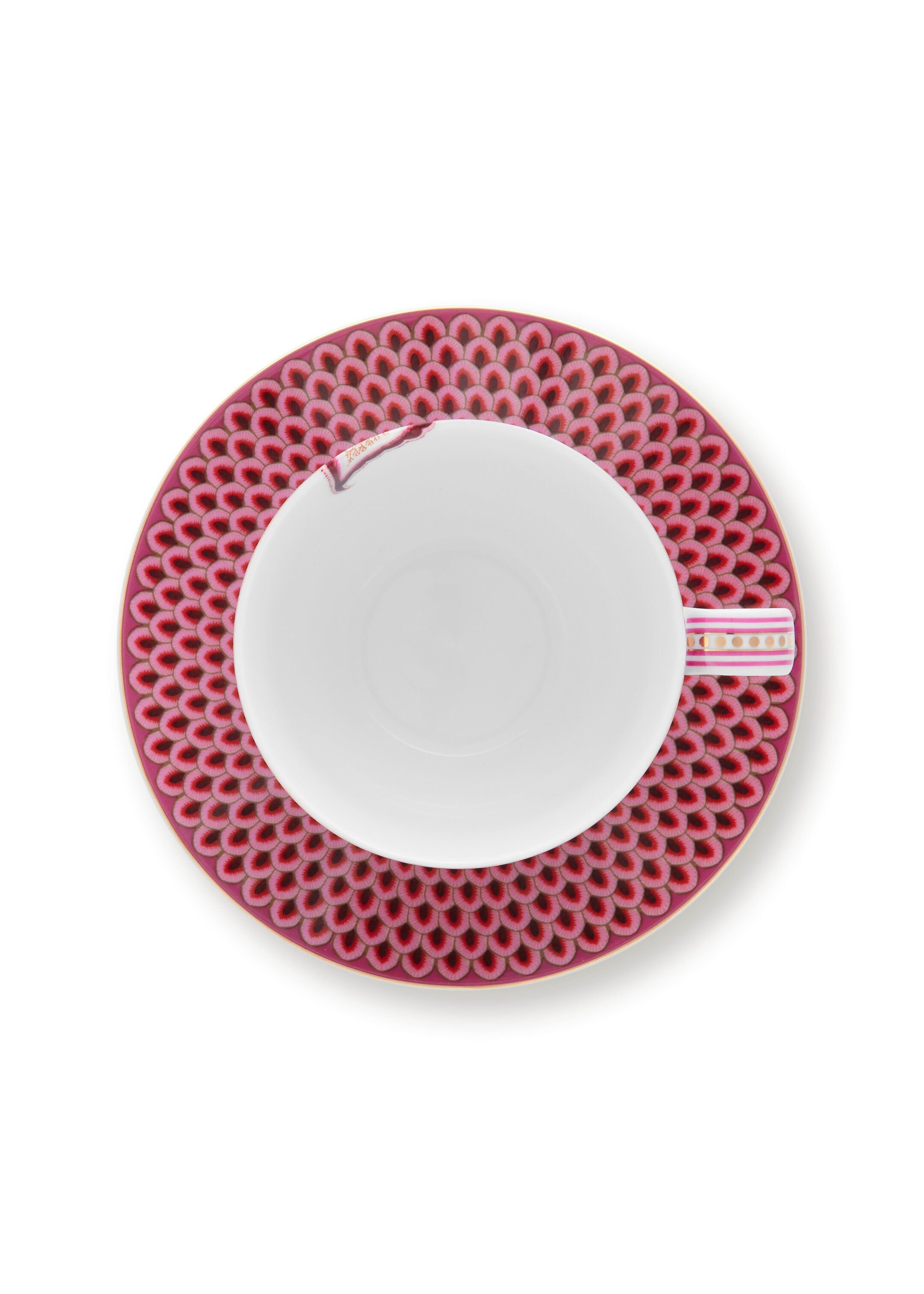 Набор чашек с блюдцами (4 пр.) Flower Festival Dark Pink ракурс 6