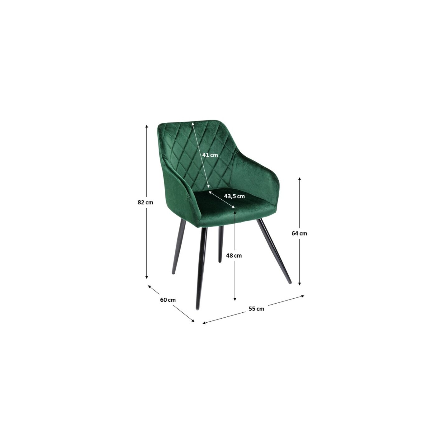 Кресло Bretagne Green ракурс 4