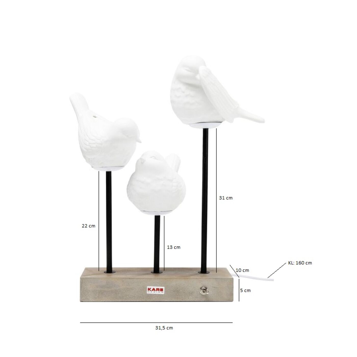 Светильник настольный Birds LED ракурс 4
