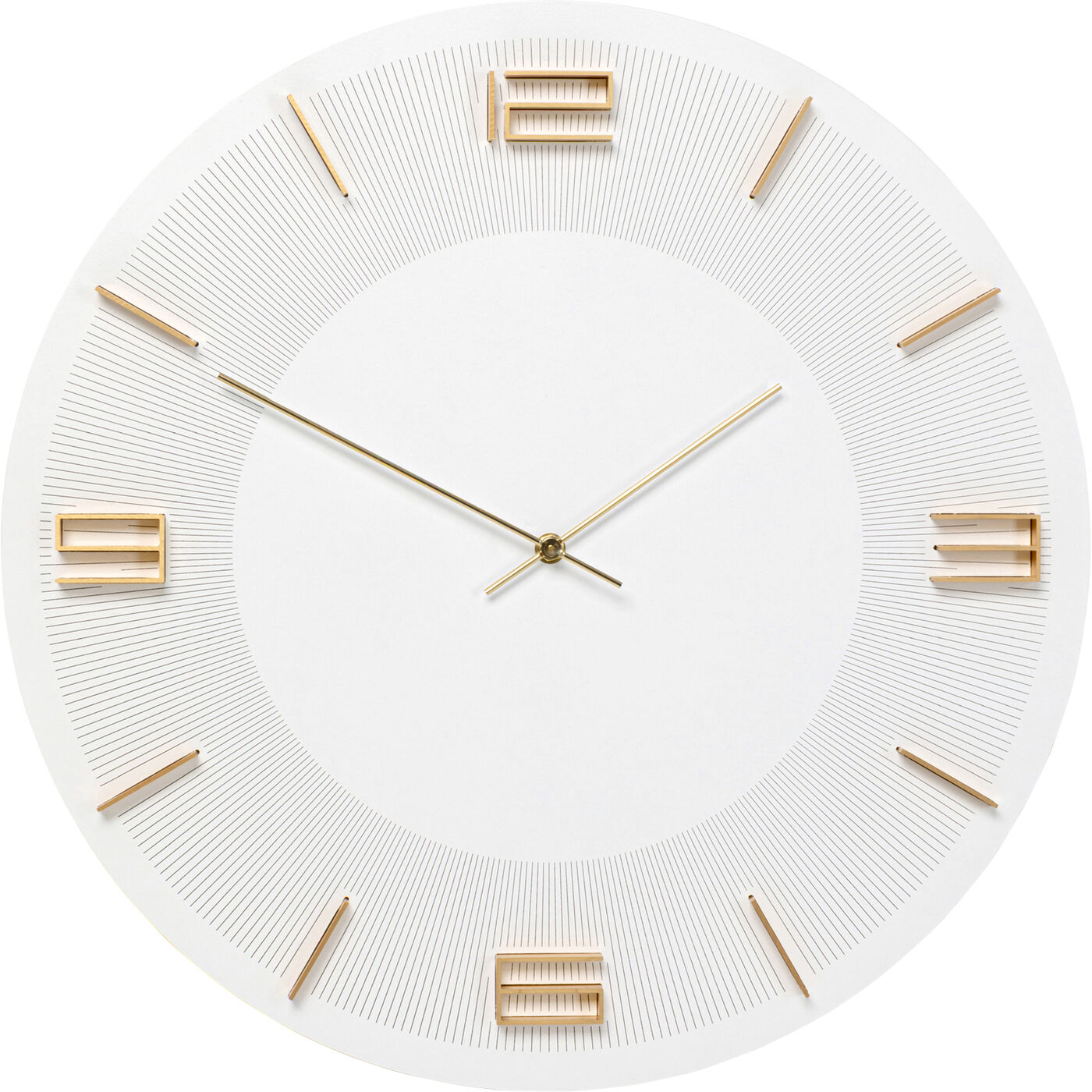 Часы настенные Leonardo White-Gold, 49 см