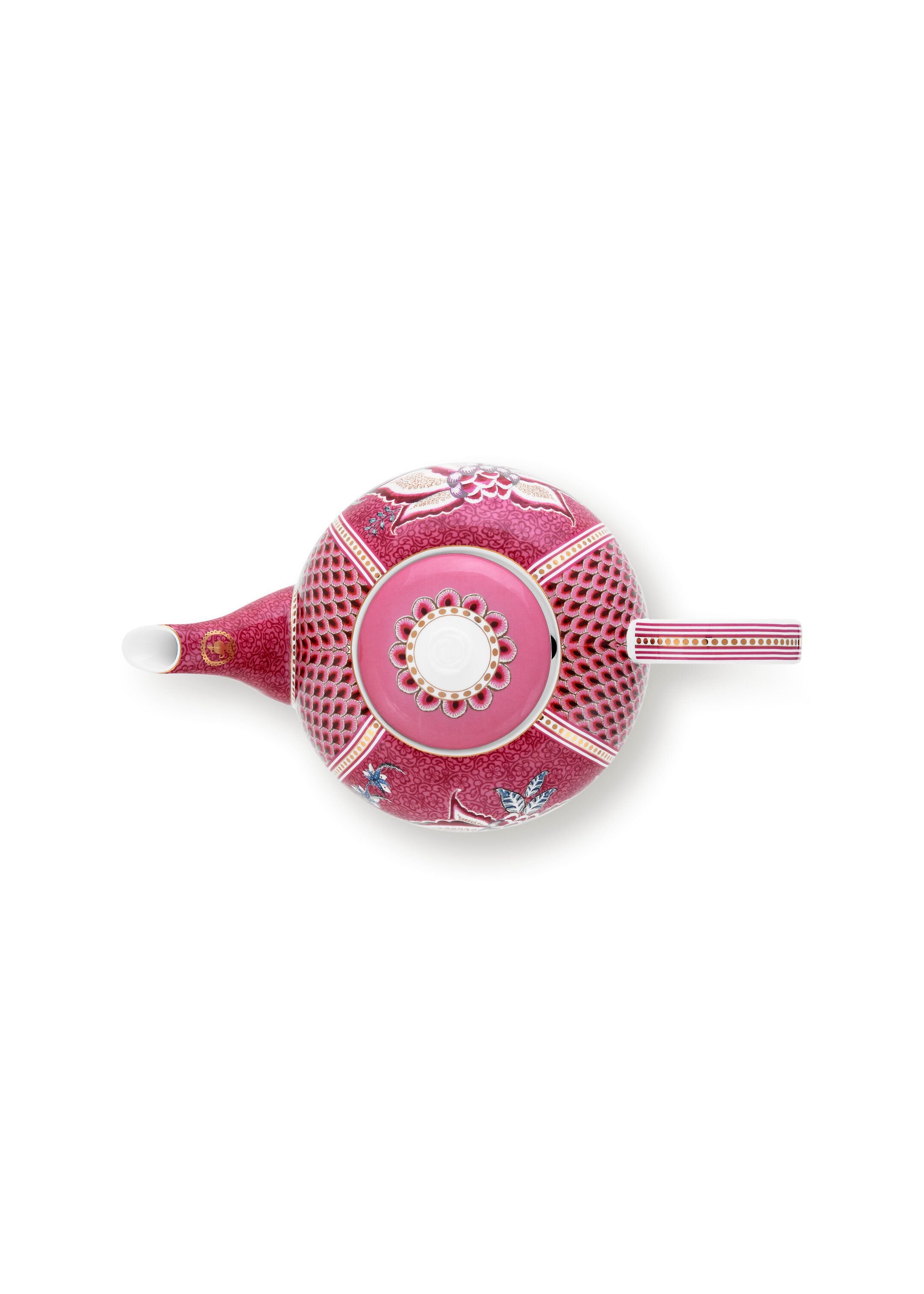 Чайник заварочный большой Flower Festival Dark Pink ракурс 4