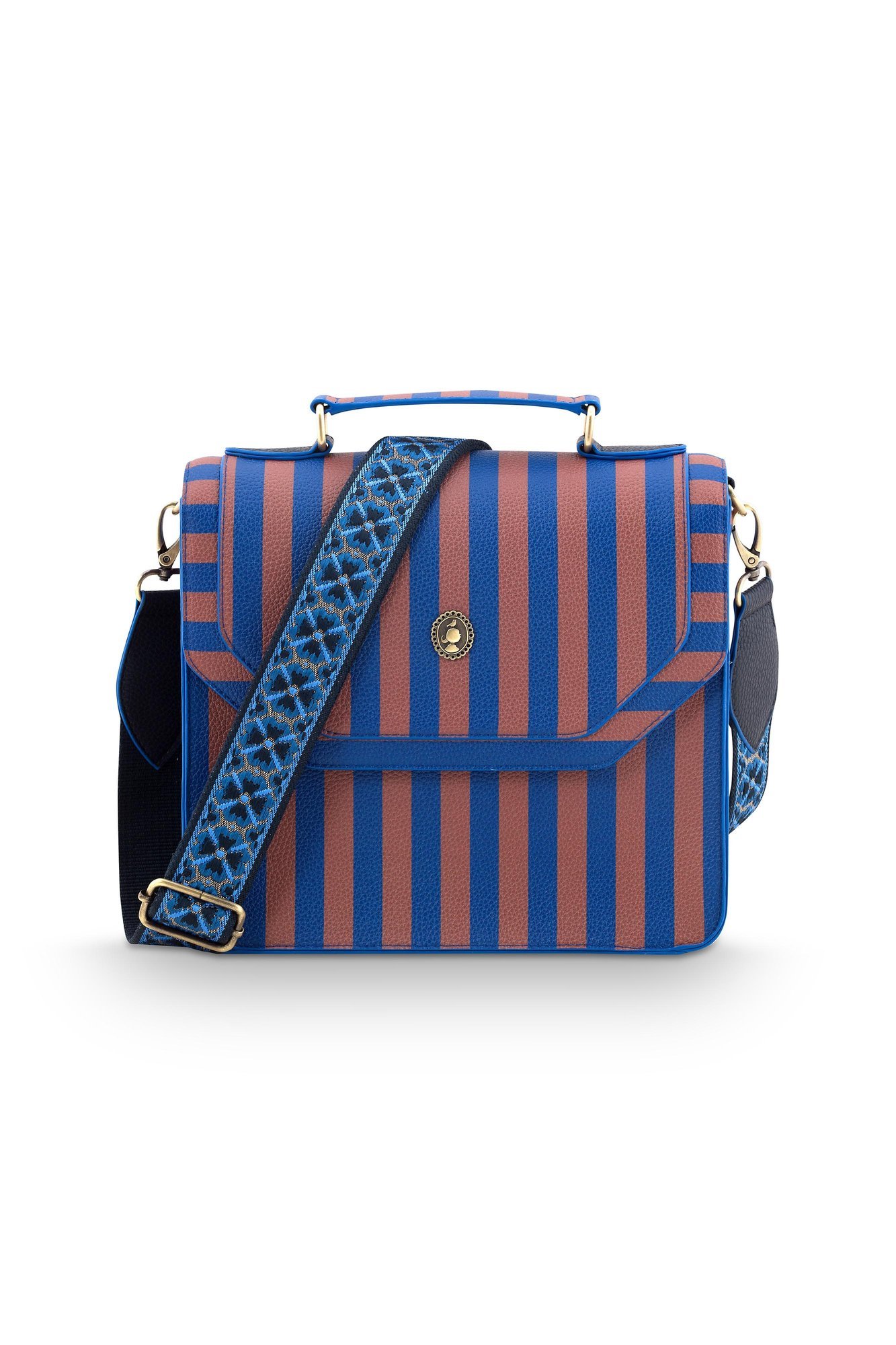 Сумка кросс-боди средняя Frances Stripe Blue, 4 л ракурс 2