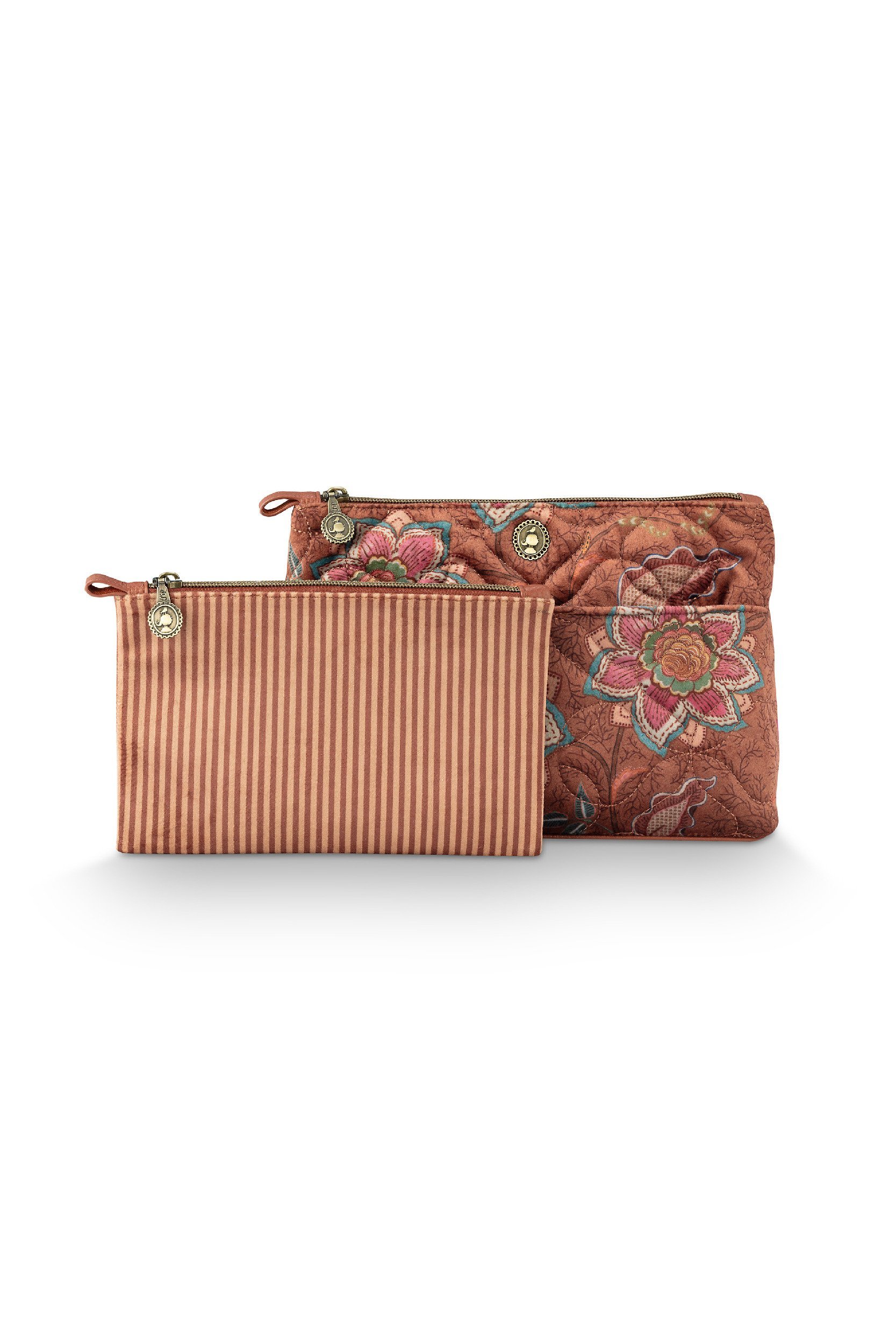 Набор косметичек (2 шт.) Mumbai Morning Brown, 26х18х7,5 см и 22х13х1 см ракурс 3
