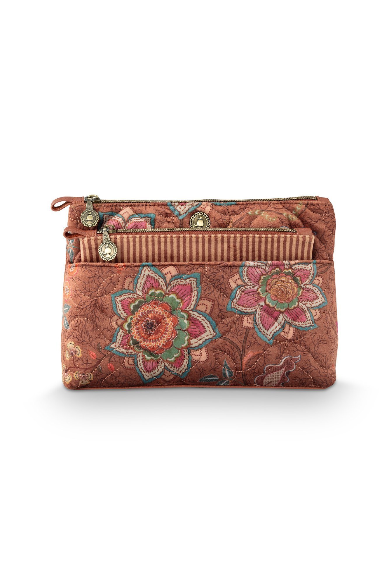 Набор косметичек (2 шт.) Mumbai Morning Brown, 26х18х7,5 см и 22х13х1 см ракурс 2