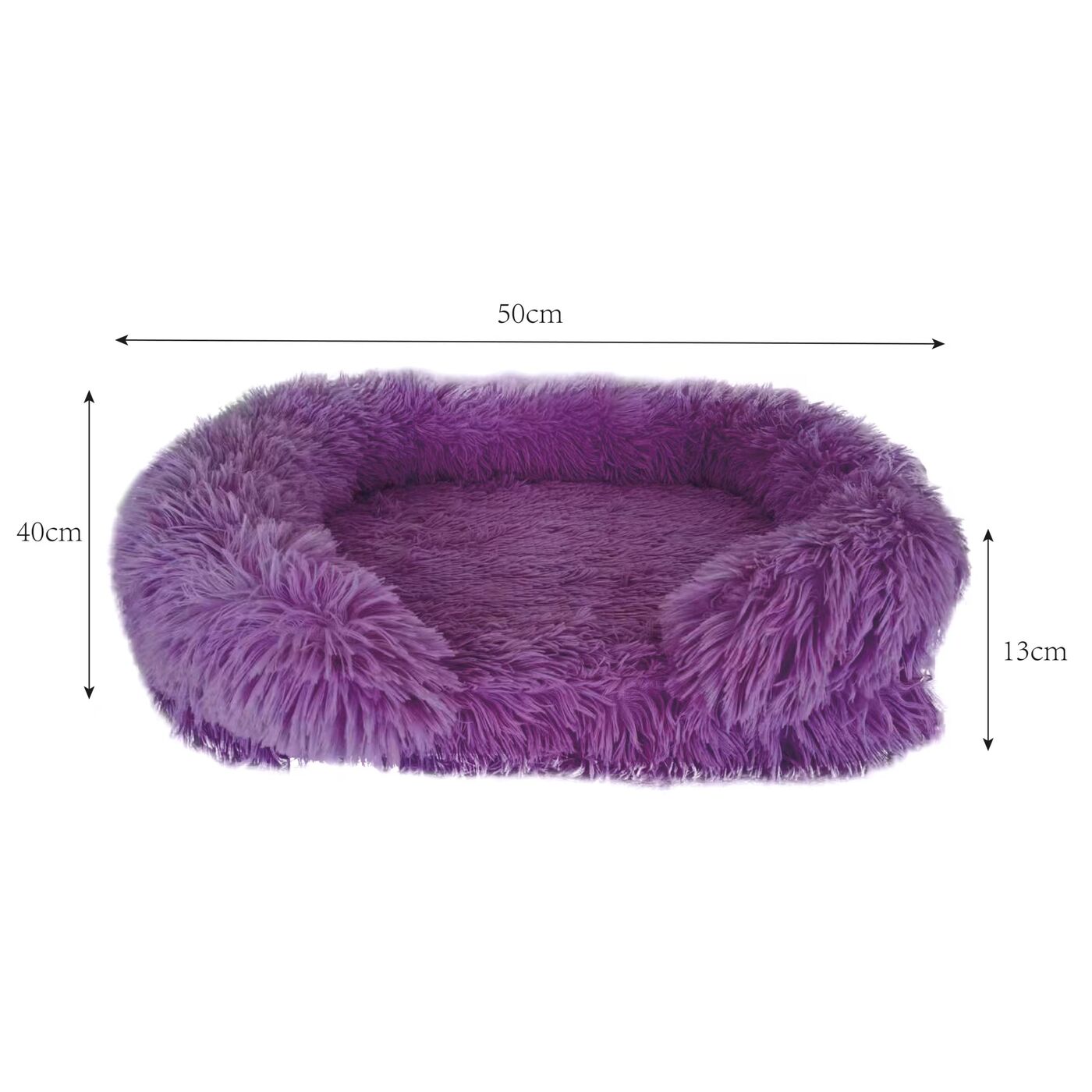 Лежанка Fluffy Purple ракурс 4