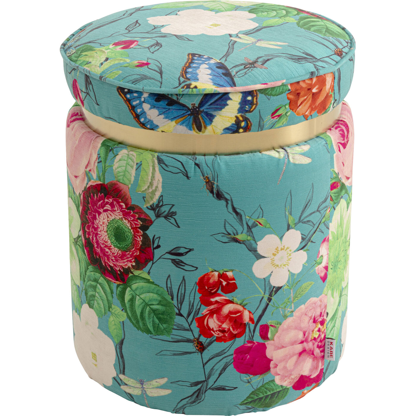 Пуф Flower Fever Blue ракурс 2