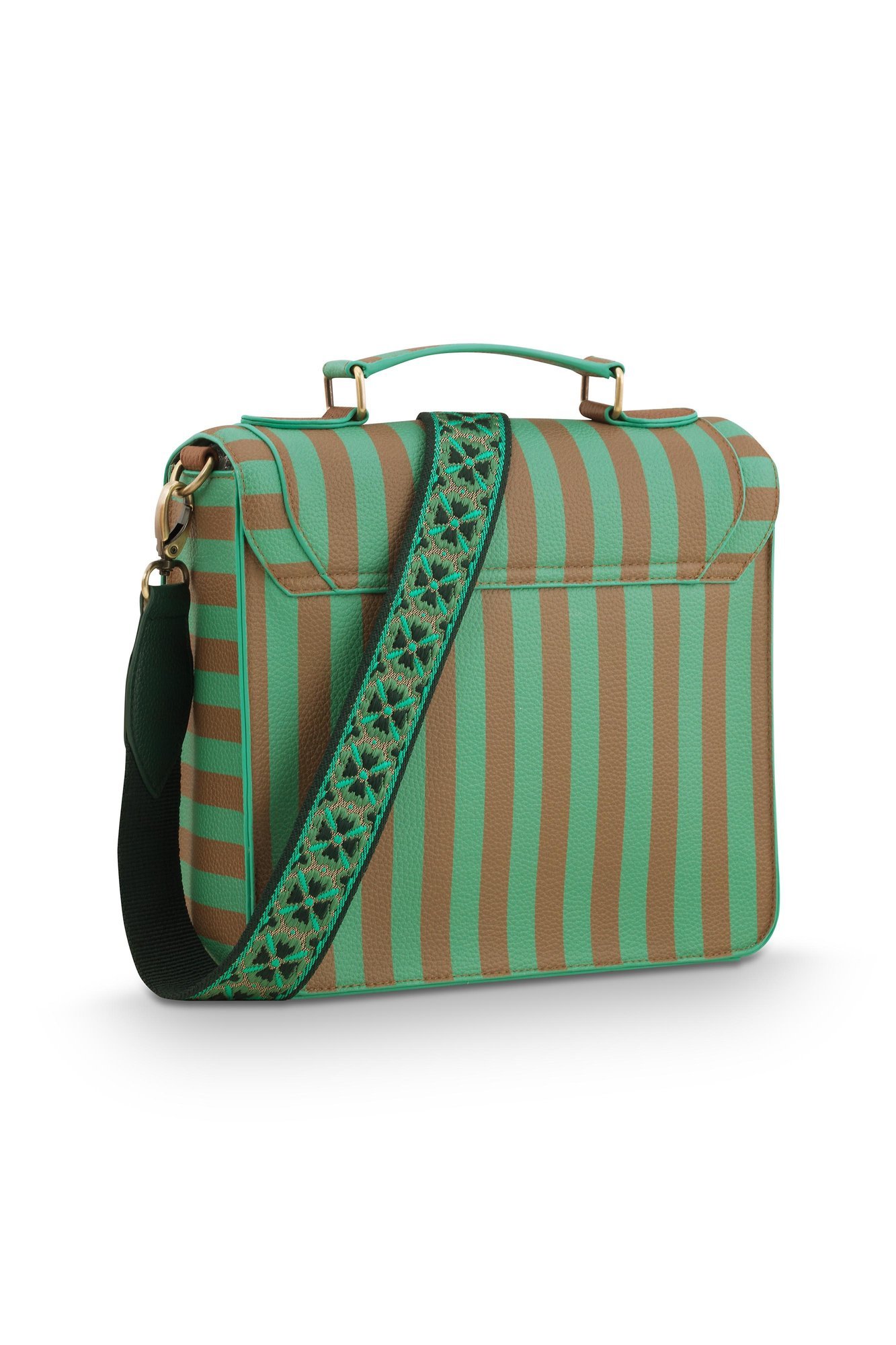 Сумка кросс-боди средняя Frances Stripe Green, 4 л ракурс 3
