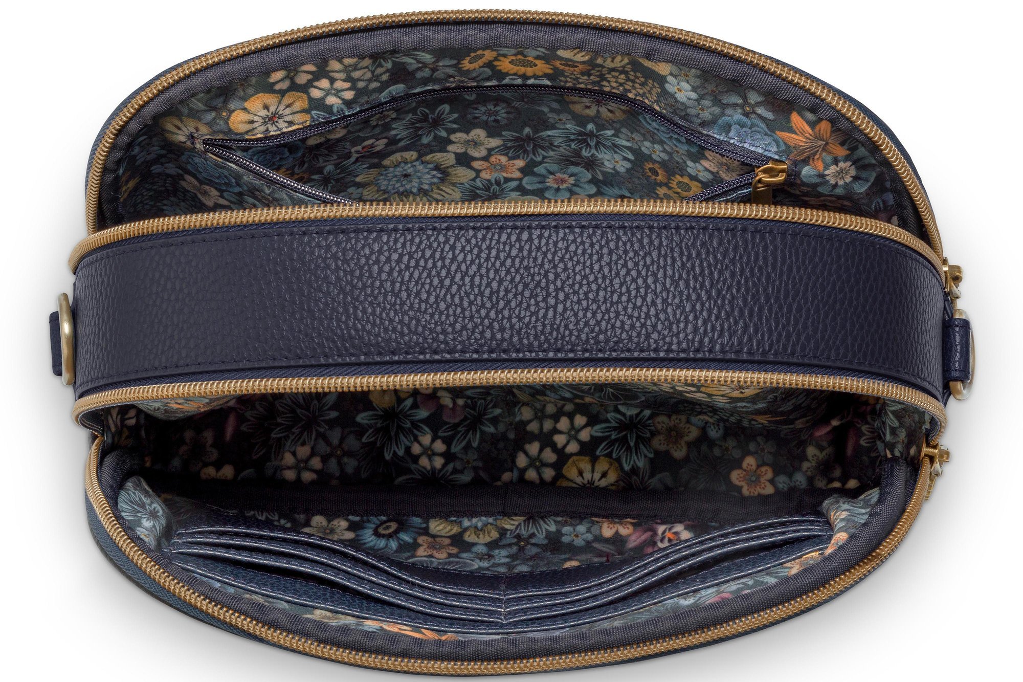 Сумка кросс-боди средняя Frida Blue, 2,5 л, 26,5х7,6х16,5 см