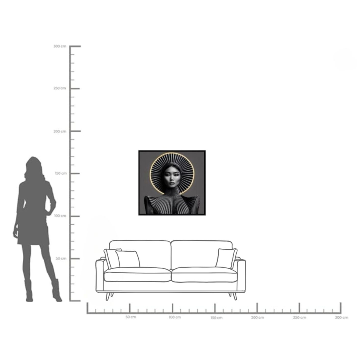 Картина Muse Geometry LED Геометрия ракурс 2