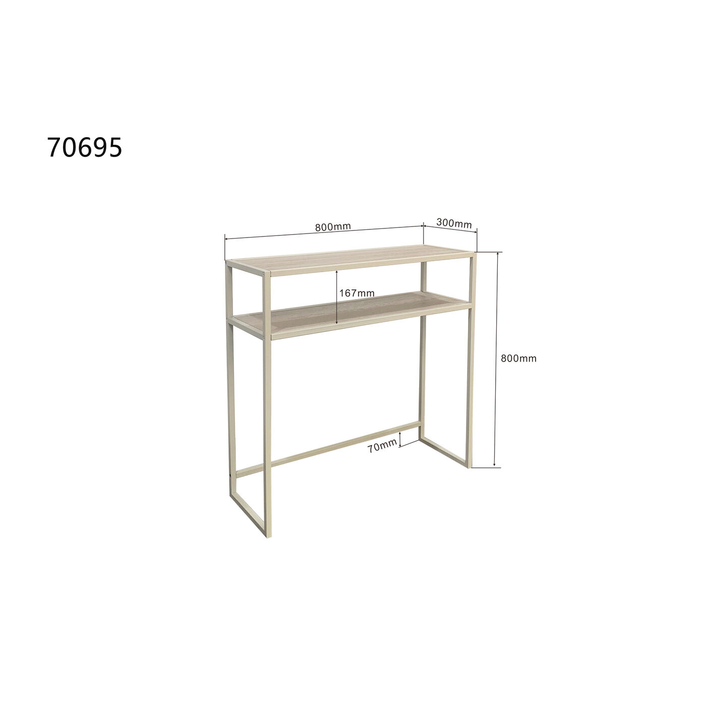 Консоль Loftie Greige ракурс 4
