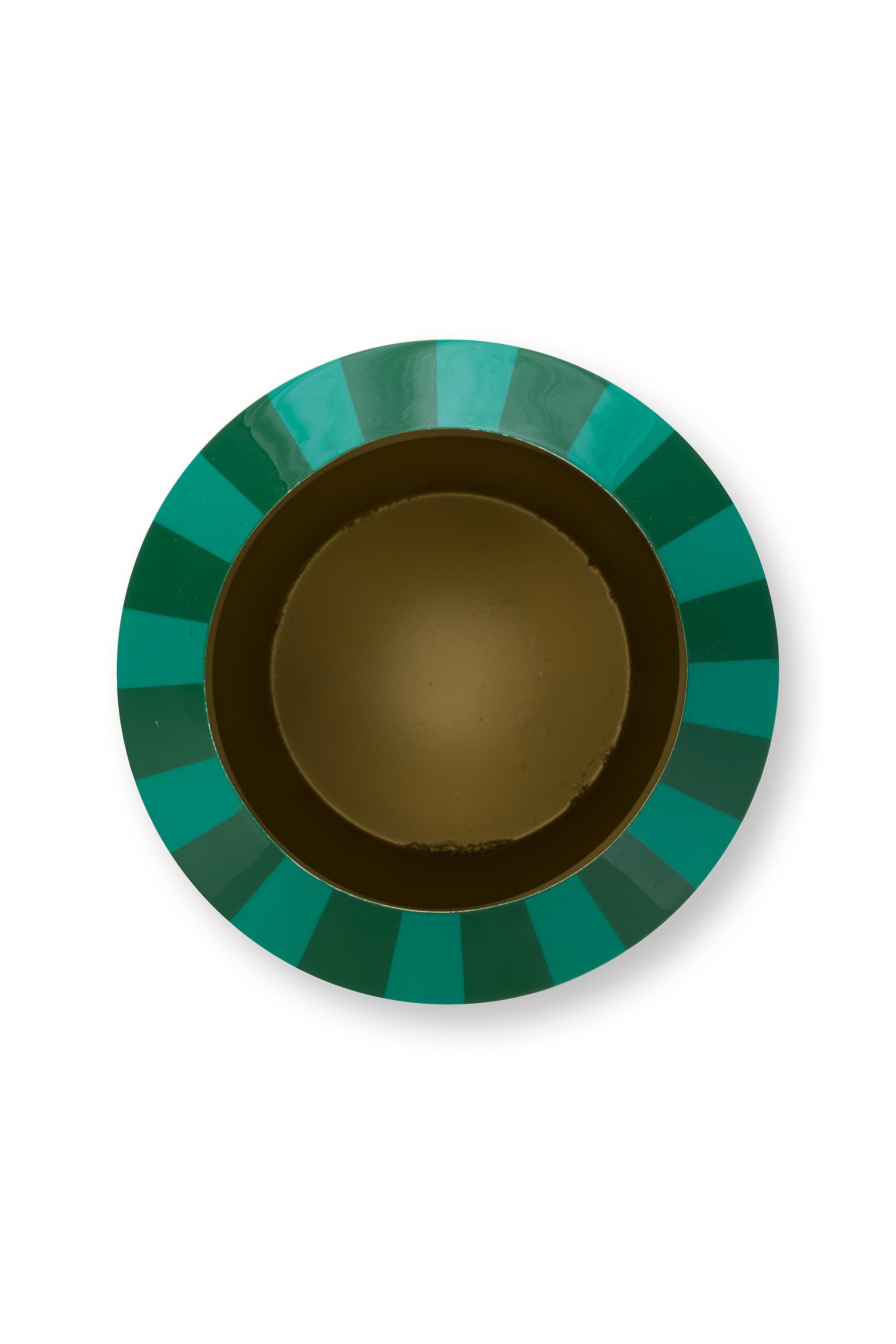 Ваза Metal Stripes Green, 24х29 см ракурс 3