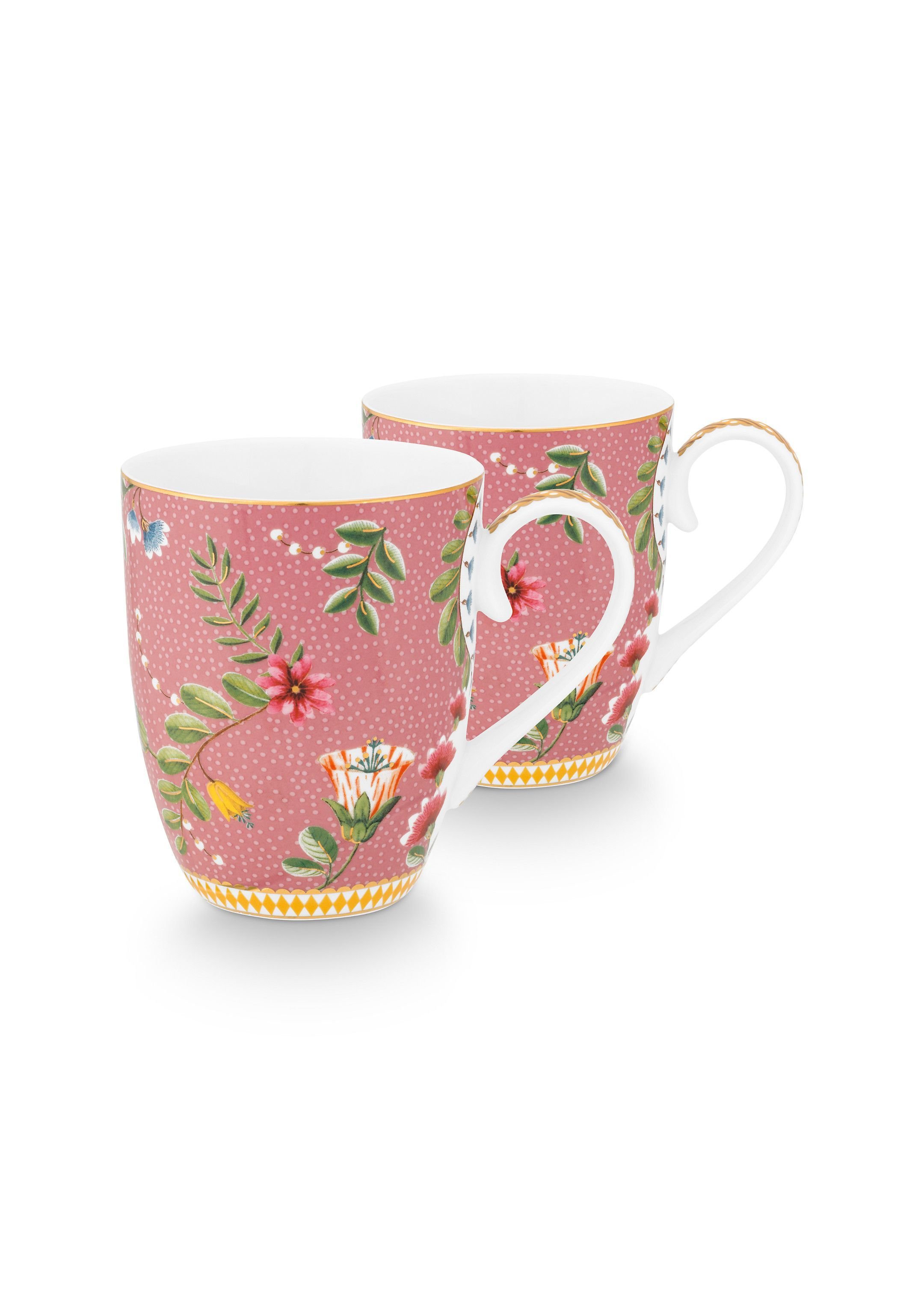 Набор кружек больших (2 шт.) La Majorelle Pink ракурс 2