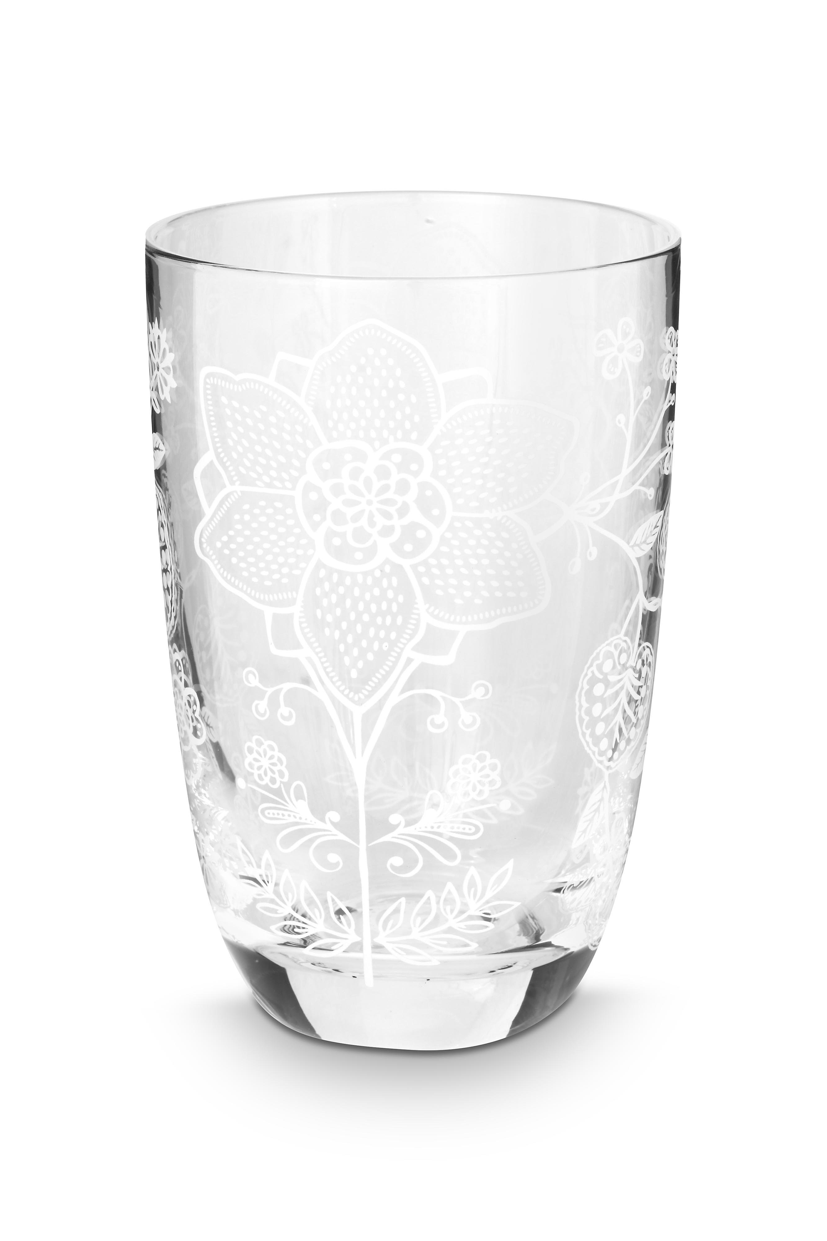 Набор стаканов для воды высоких (2 шт.) Flower White ракурс 3