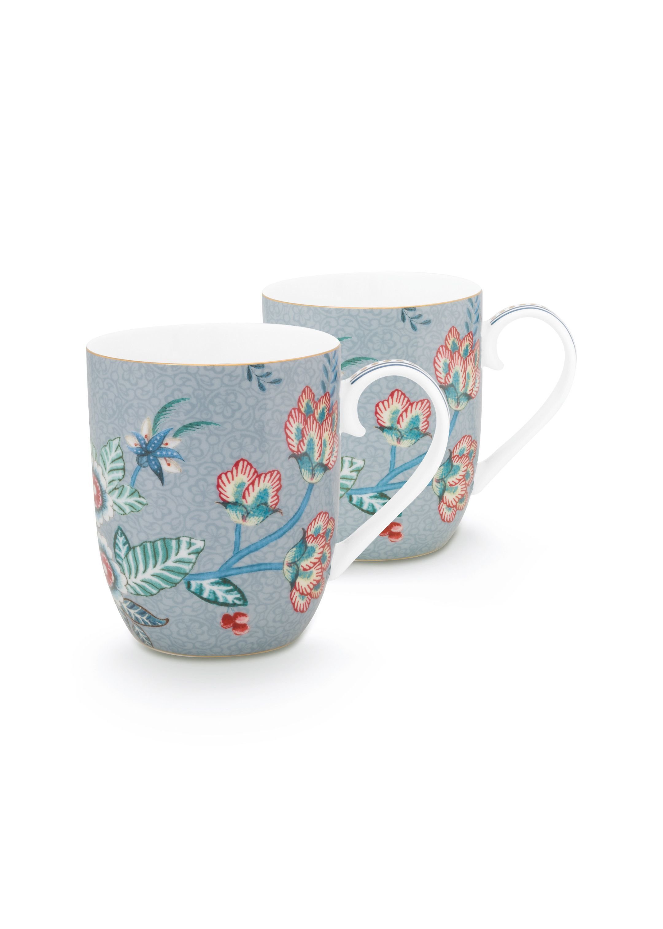 Набор кружек маленьких (2 шт.) Flower Festival Light Blue ракурс 2