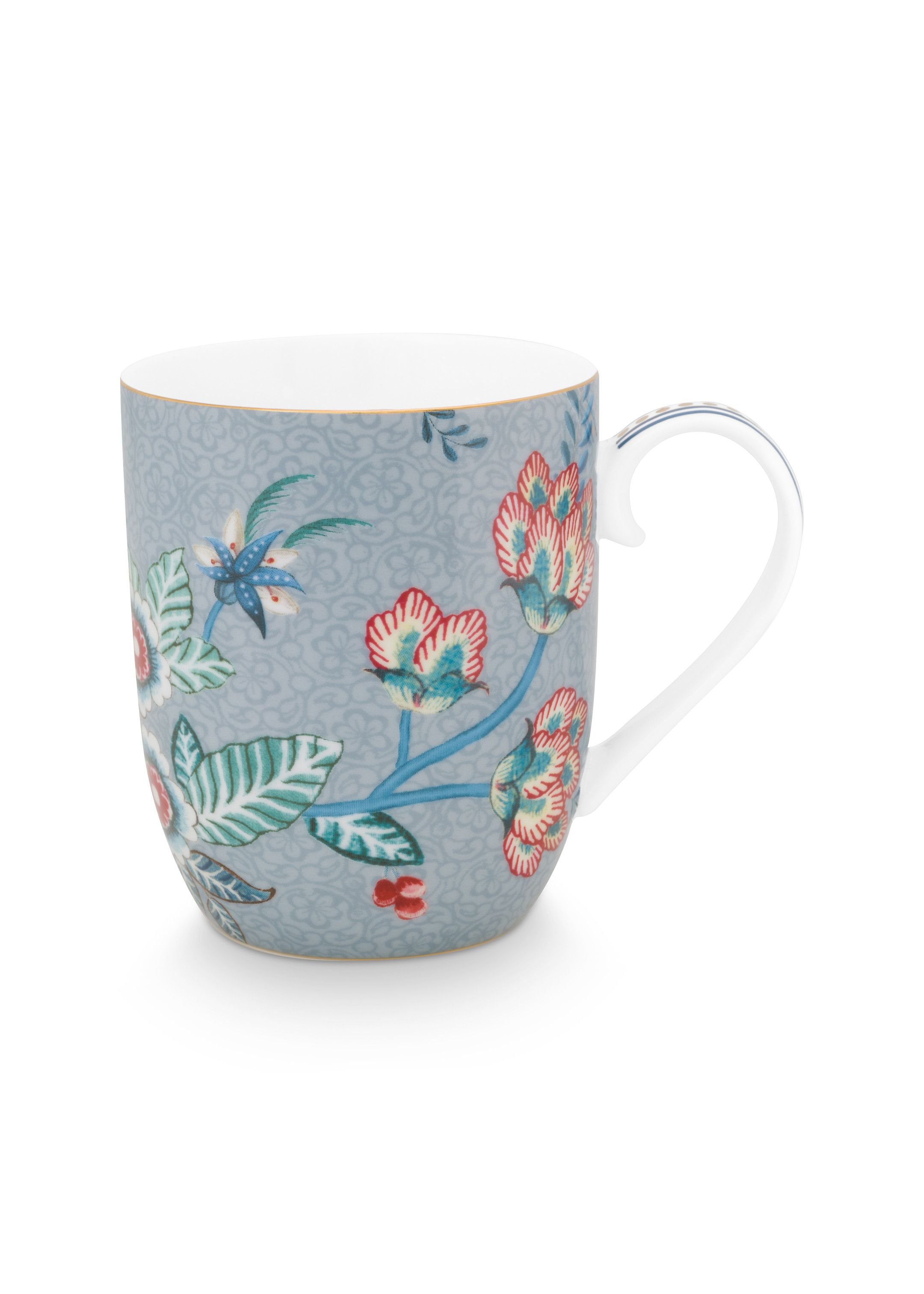 Набор кружек маленьких (2 шт.) Flower Festival Light Blue ракурс 3