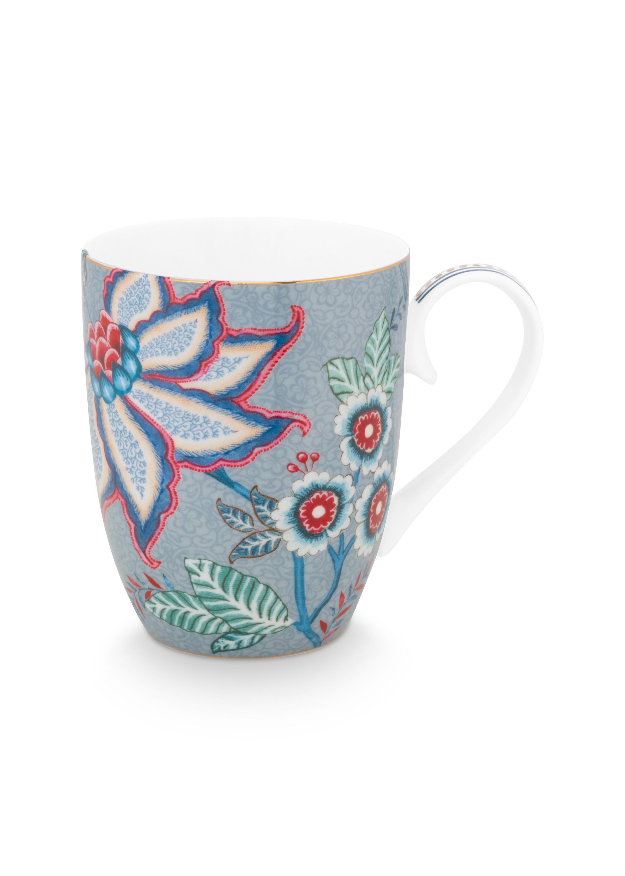 Набор кружек больших (2 шт.) Flower Festival Light Blue ракурс 3