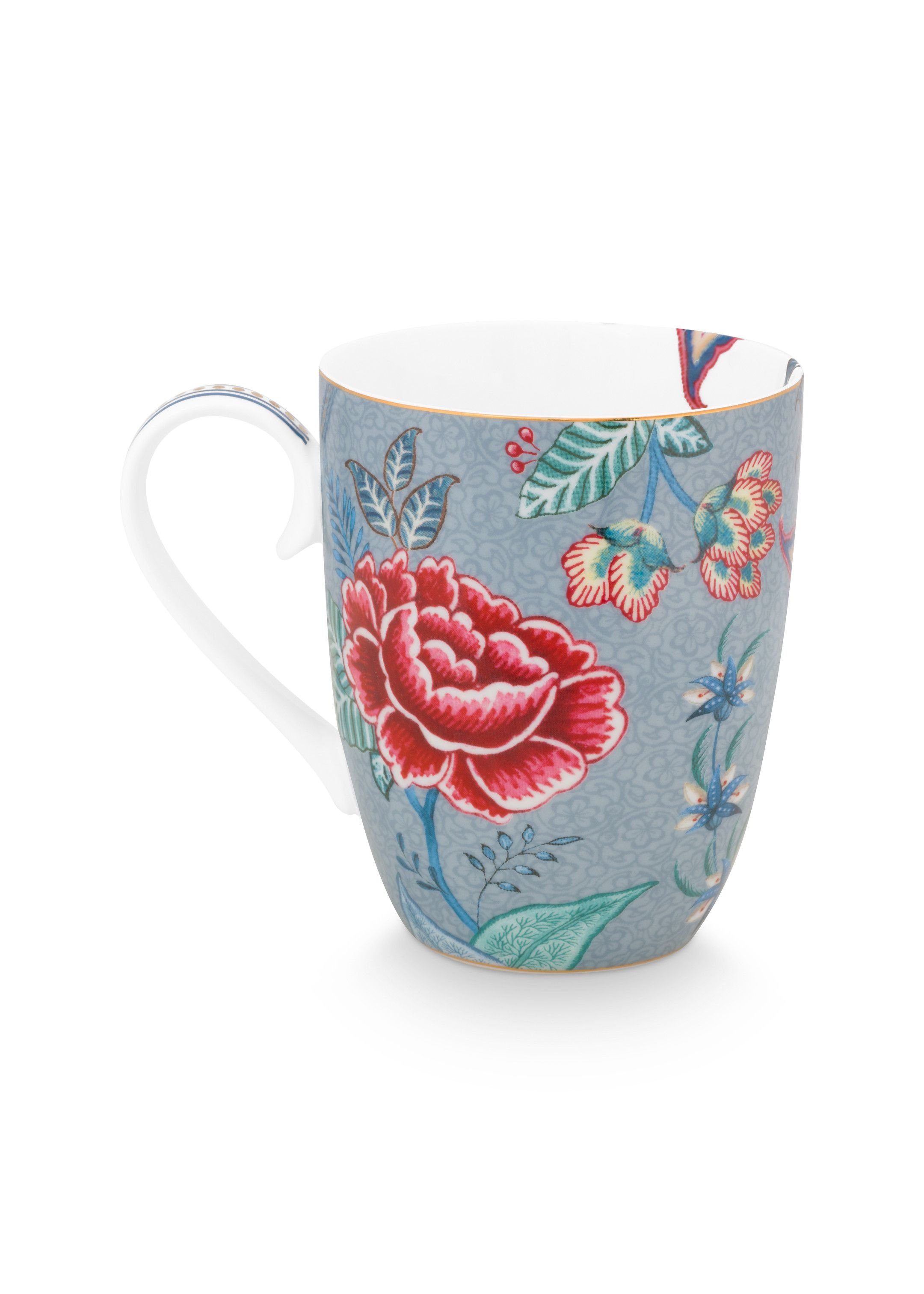 Набор кружек больших (2 шт.) Flower Festival Light Blue ракурс 4