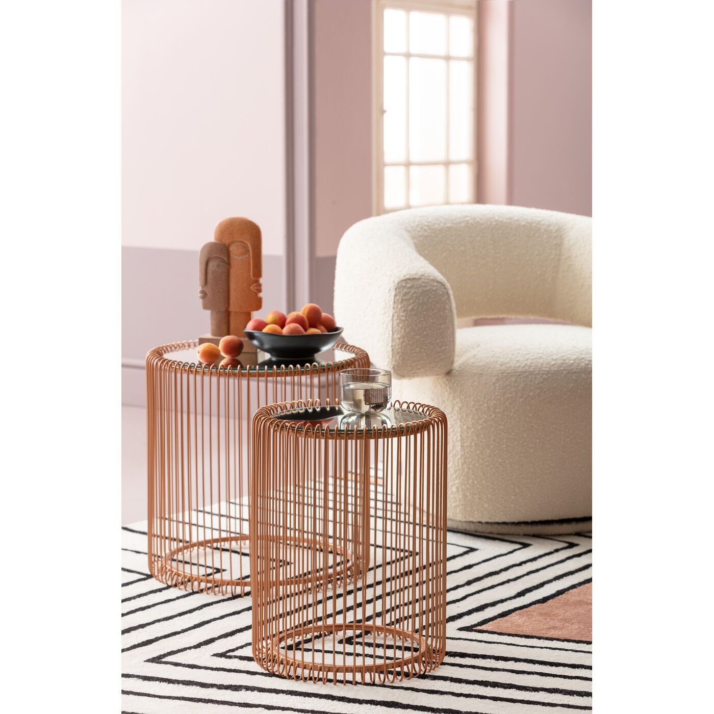Стол приставной Wire Copper, Ø44 см (2 шт.) ракурс 11
