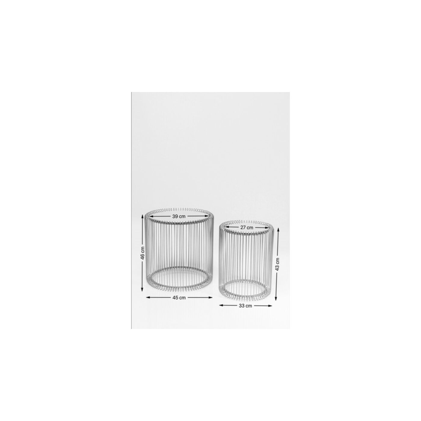 Стол приставной Wire Copper, Ø44 см (2 шт.) ракурс 6