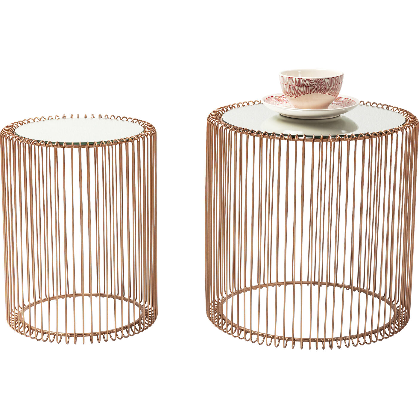 Стол приставной Wire Copper, Ø44 см (2 шт.) ракурс 8